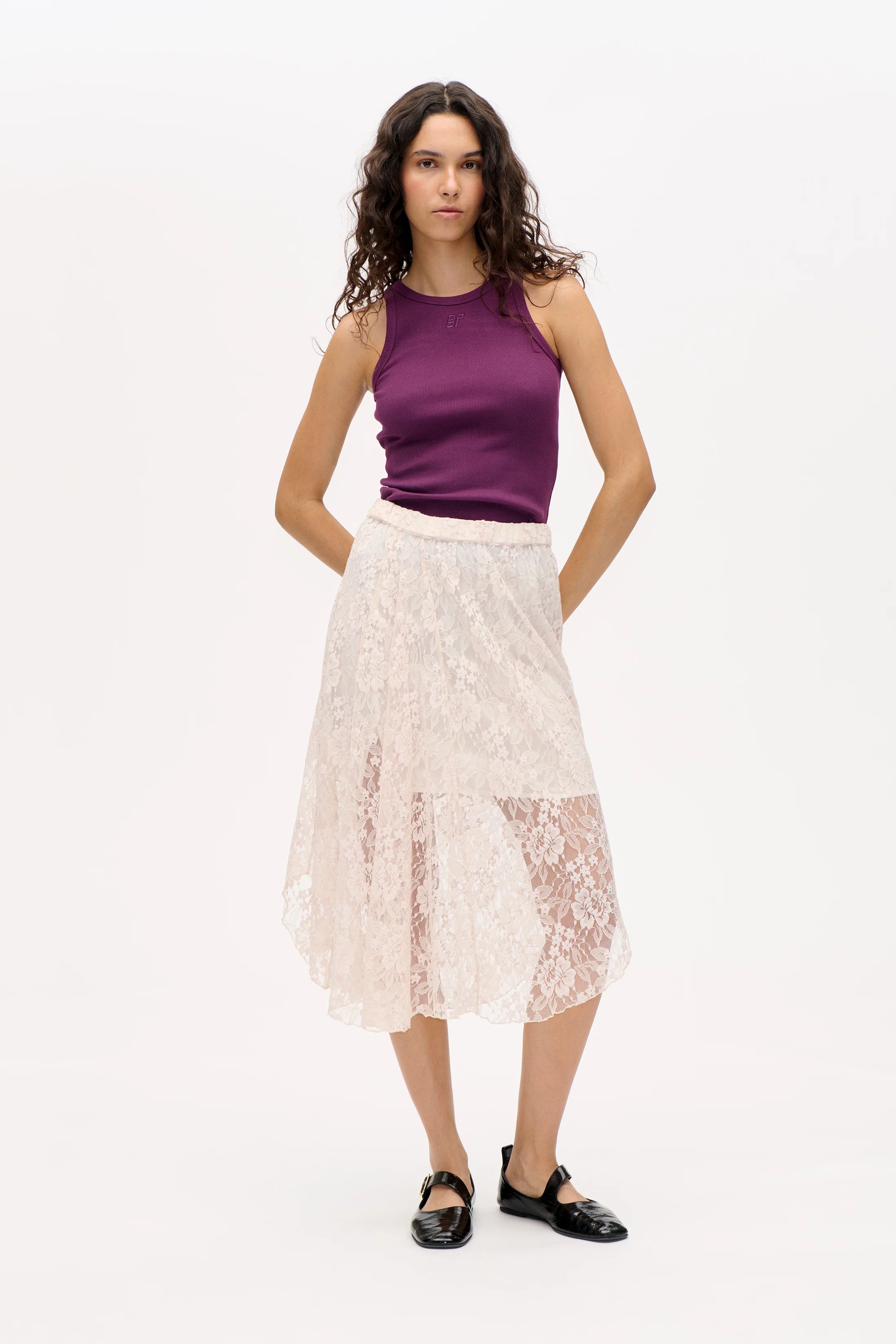 BAUM & PFERDGARTEN Skirt "Selmo" white sand