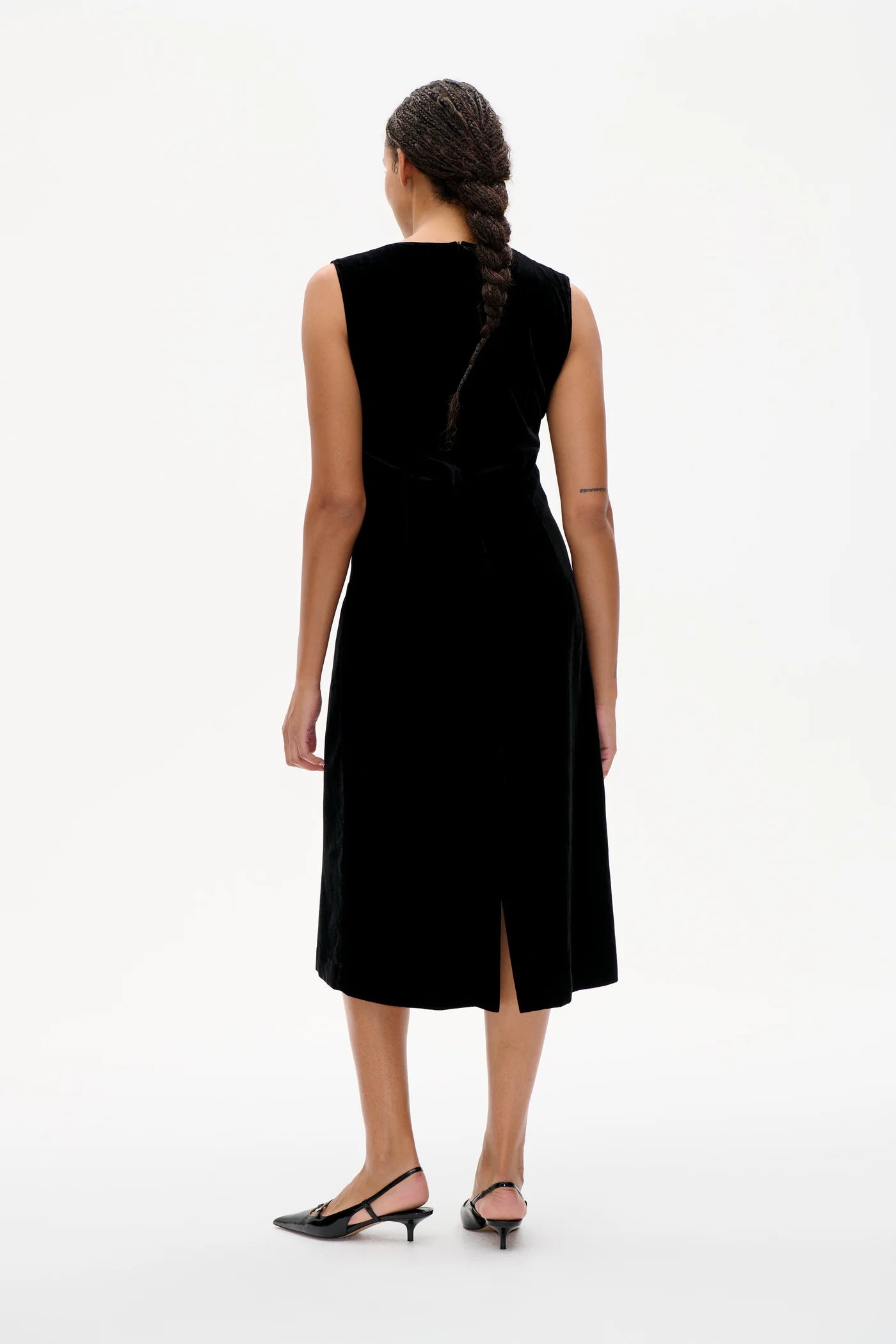 BAUM & PFERDGARTEN Dress "Ajka" black velvet