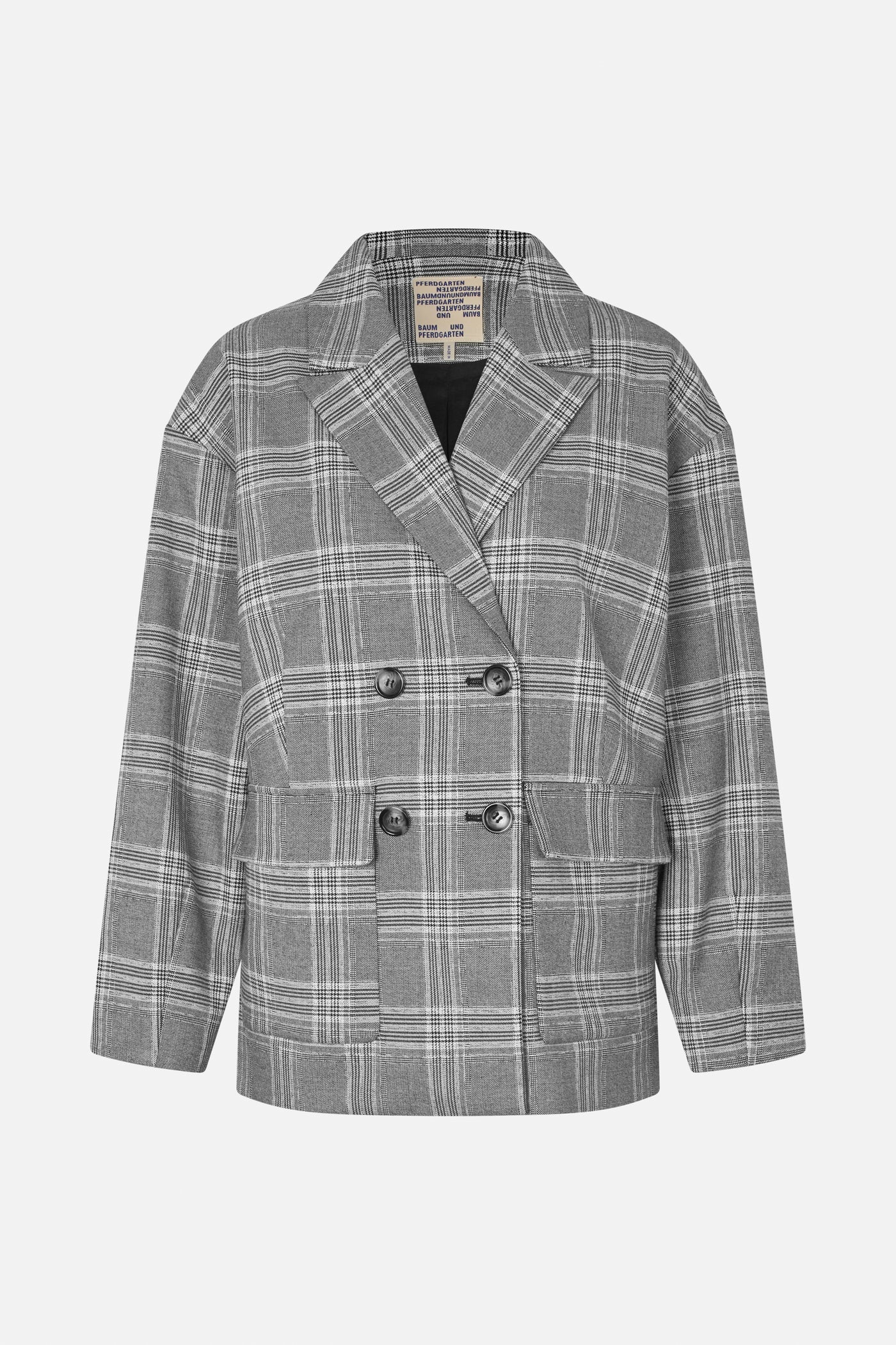 BAUM & PFERDGARTEN Jacket "Binea" black and white check