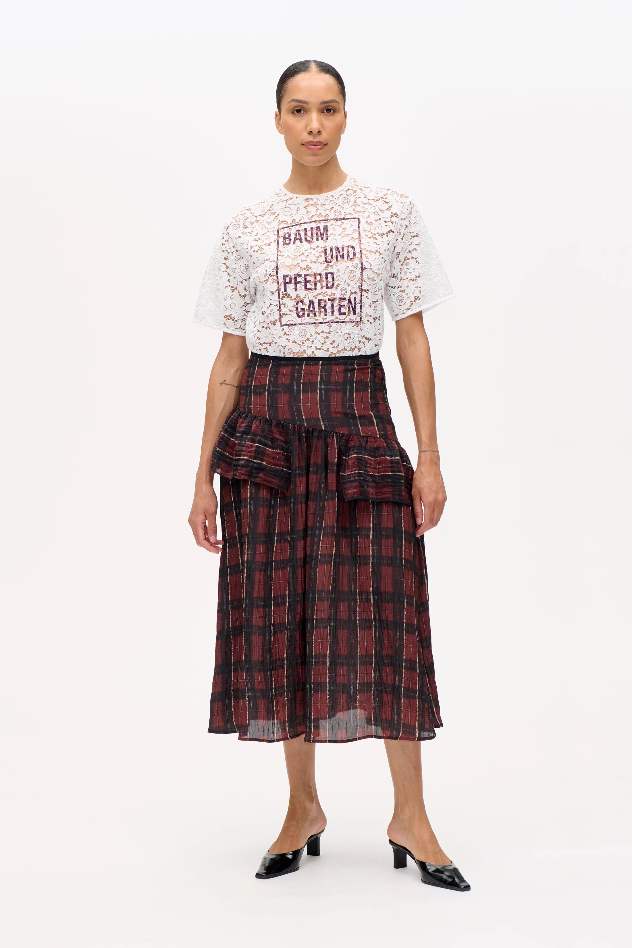 BAUM & PFERDGARTEN Skirt "Sabela" dark red