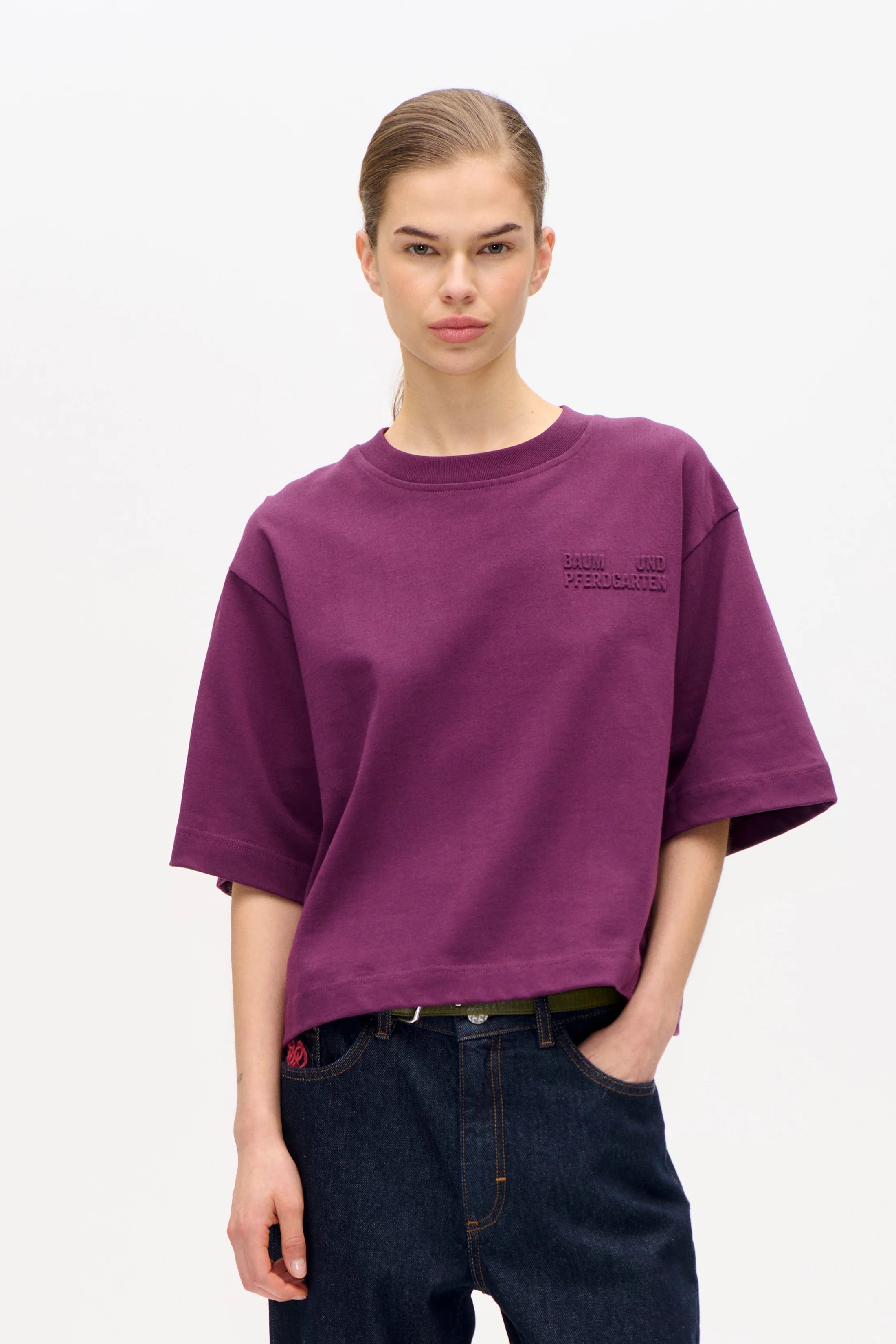BAUM & PFERDGARTEN T-Shirt "Jiana" plum