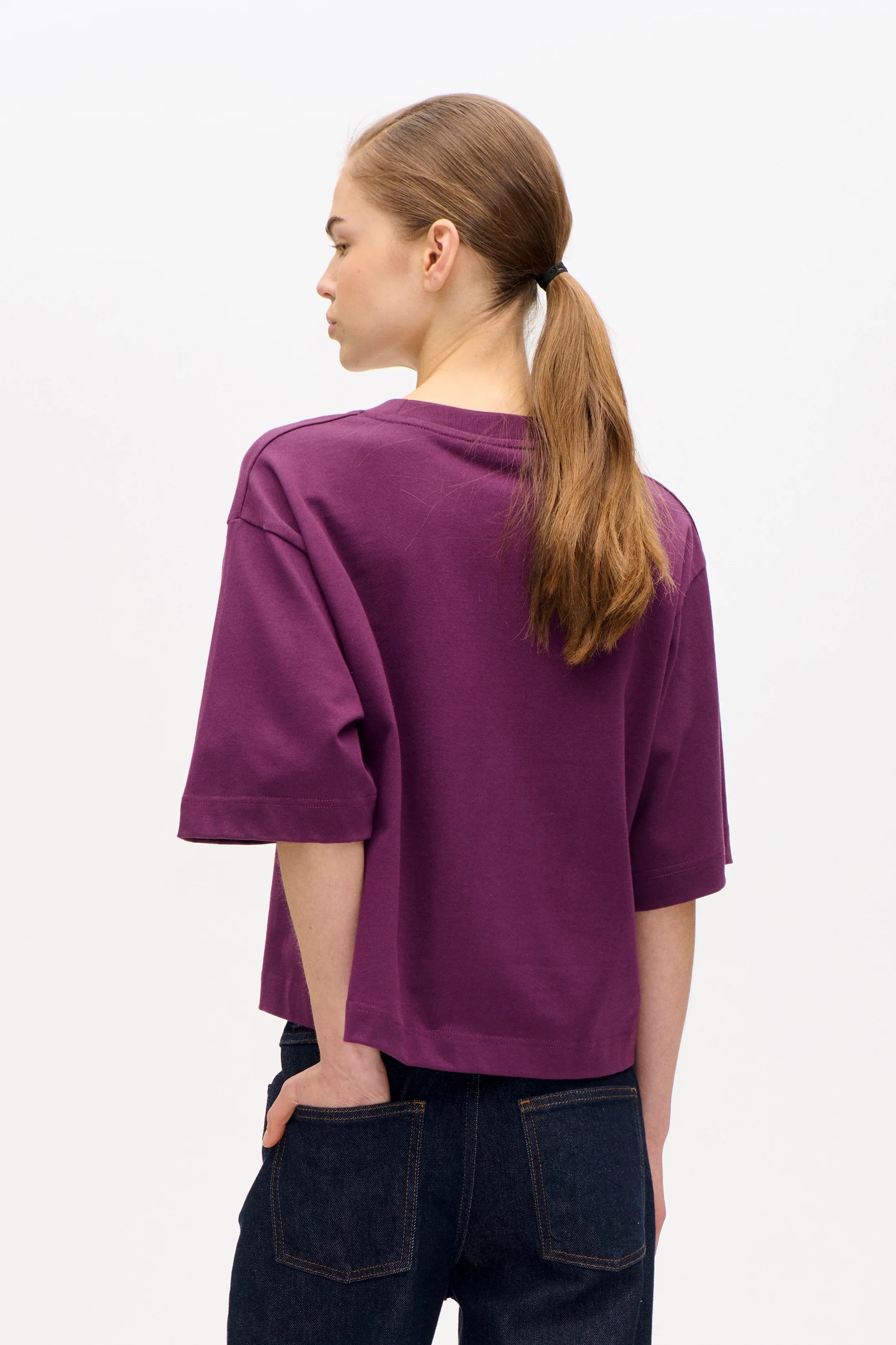 BAUM & PFERDGARTEN T-Shirt "Jiana" plum