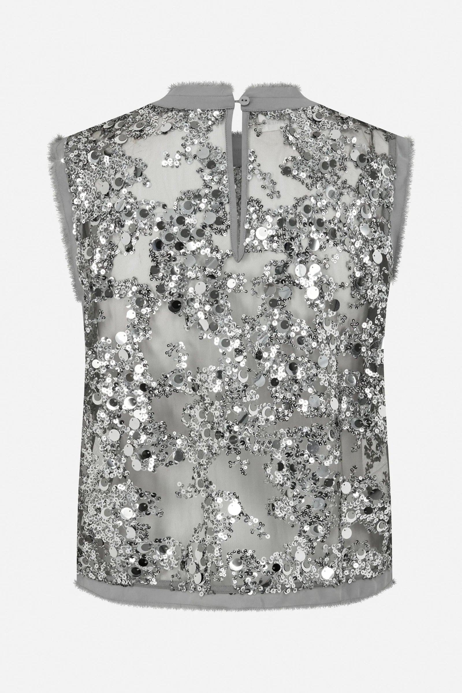 BAUM & PFERDGARTEN Top "Manira" grey sequins