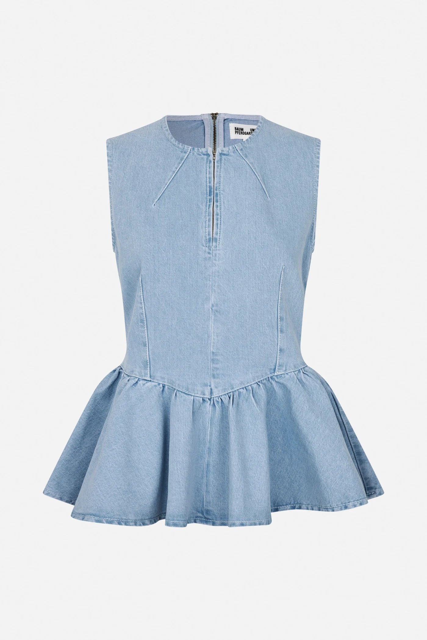 BAUM & PFERDGARTEN Top "Merja" light denim