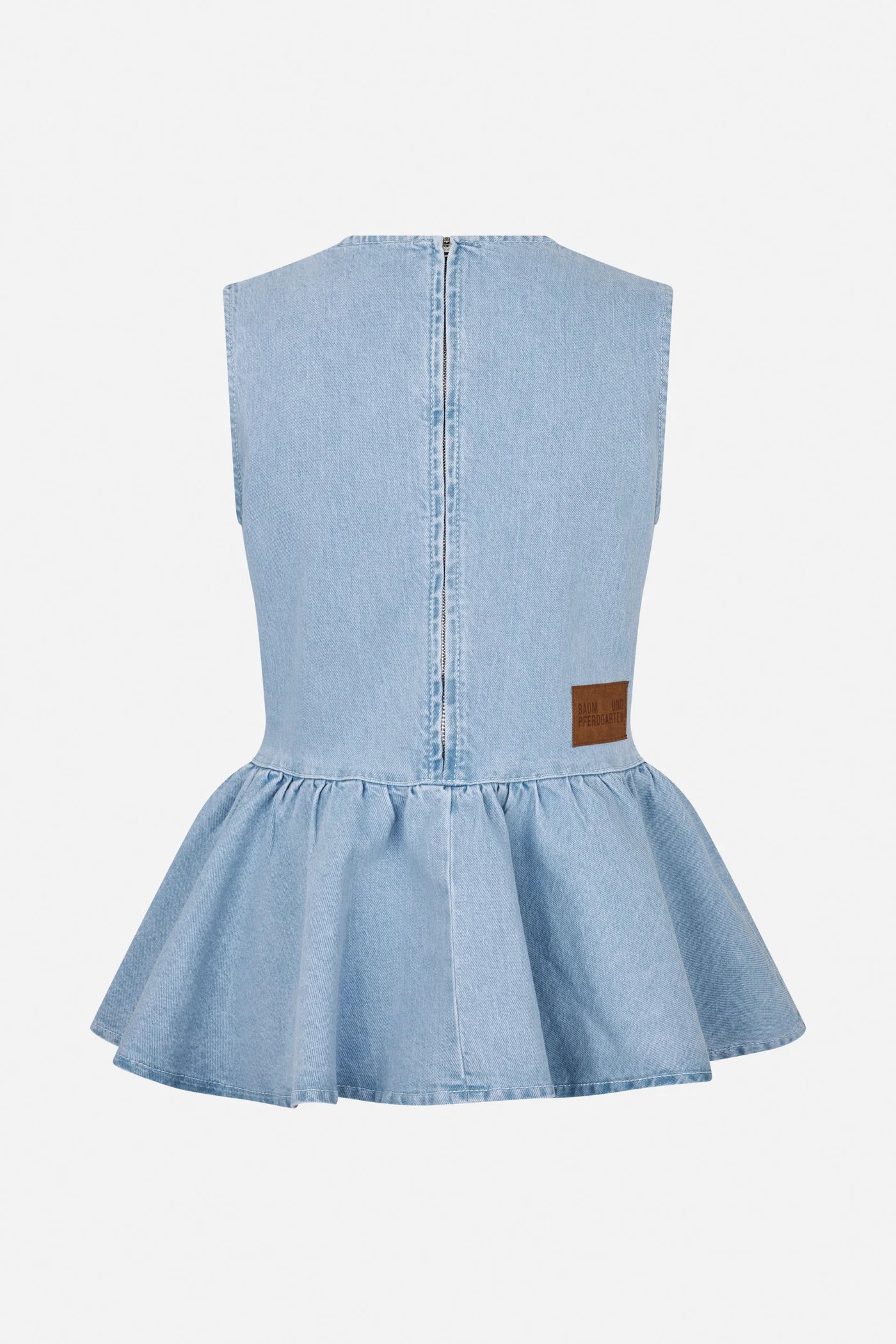 BAUM & PFERDGARTEN Top "Merja" light denim