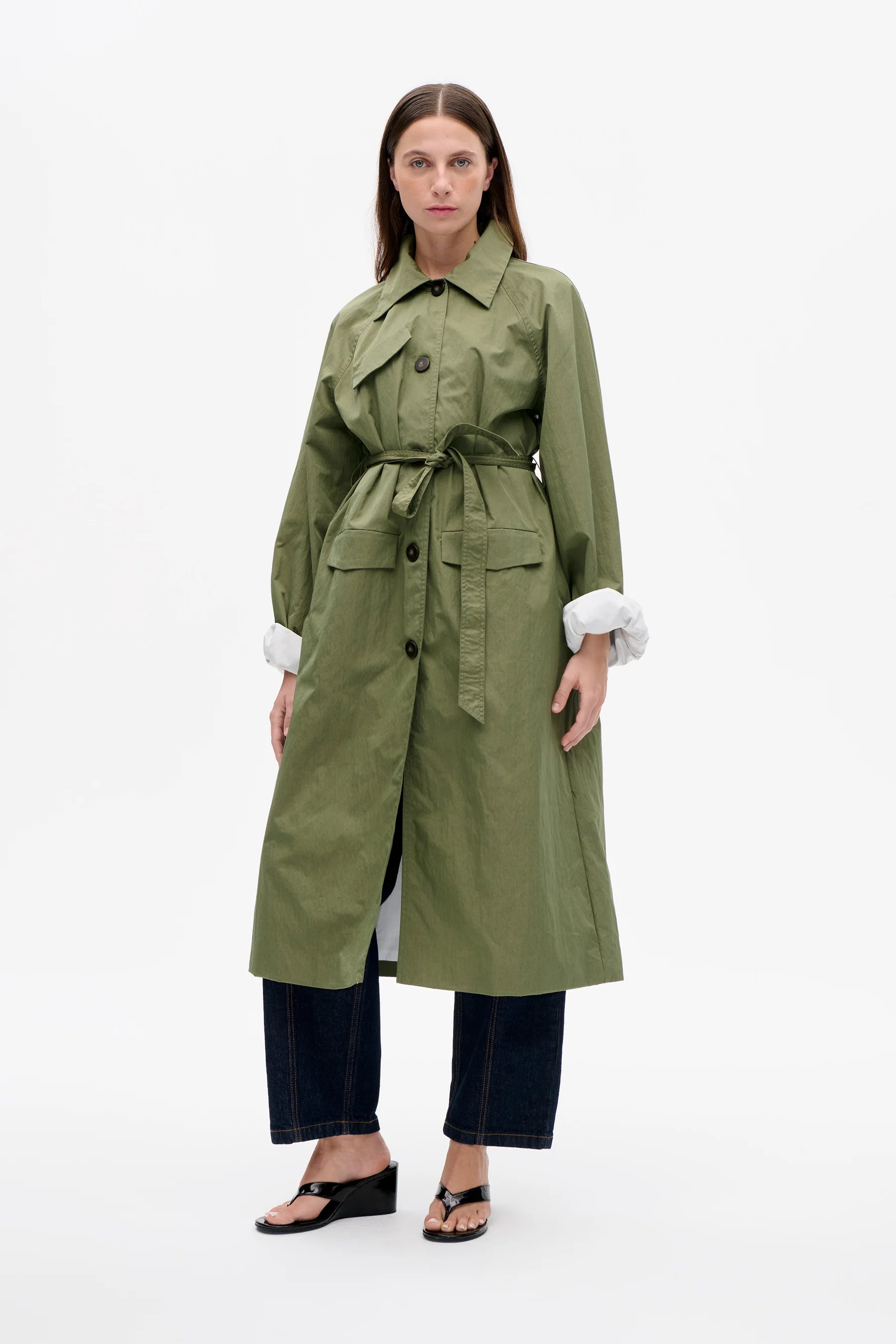 BAUM & PFERDGARTEN Coat "Dortea" green