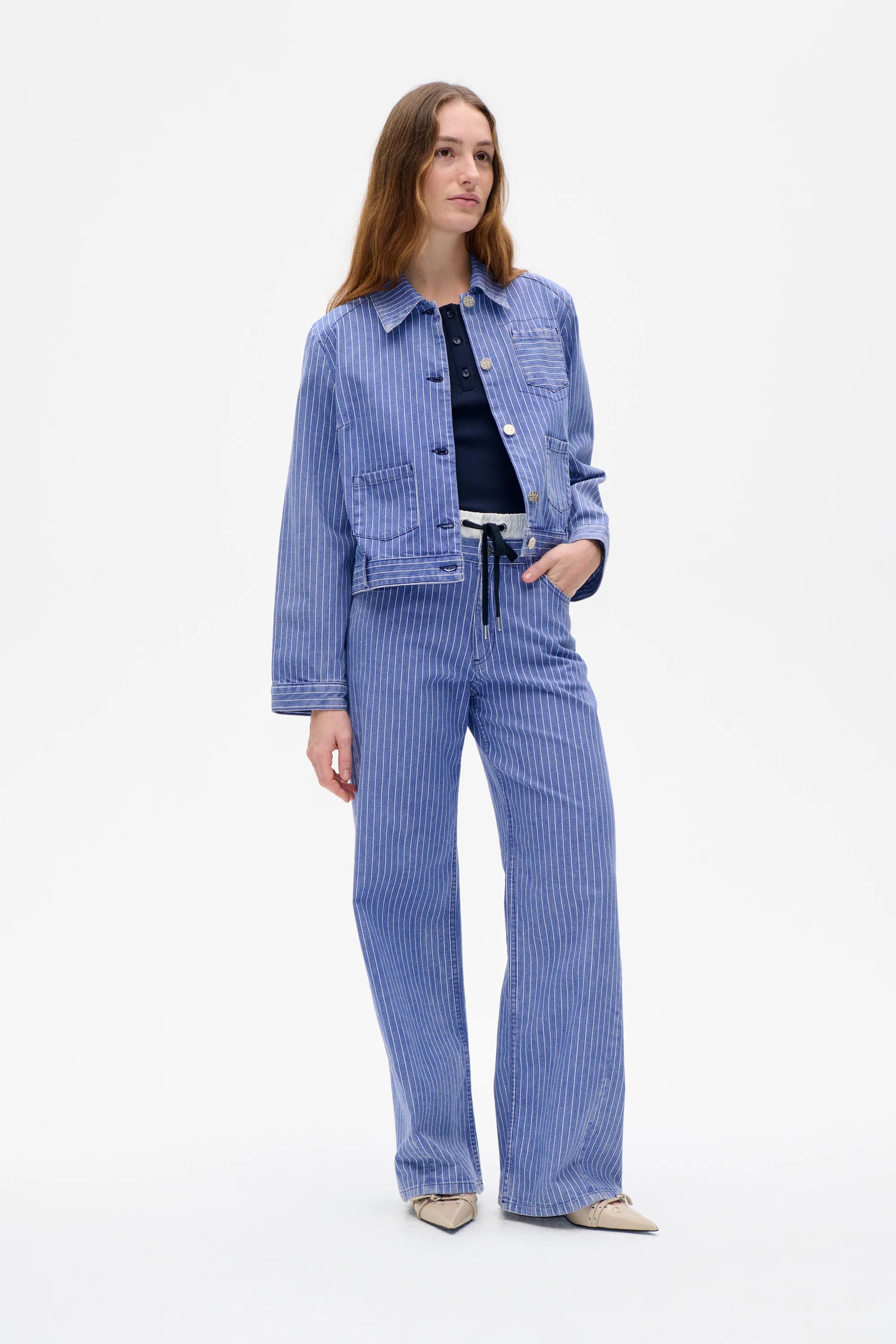 BAUM & PFERDGARTEN Jacket "Brina" blue stripe
