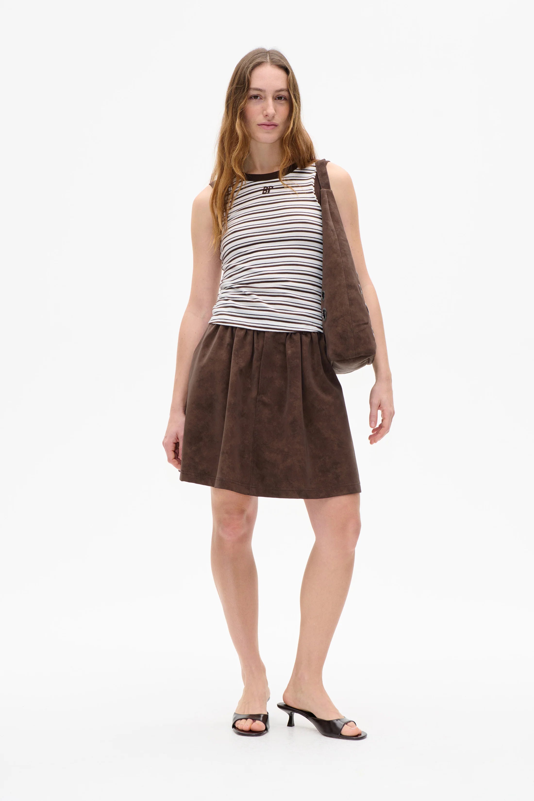 BAUM & PFERDGARTEN Top "Jolen" coffee bean stripe