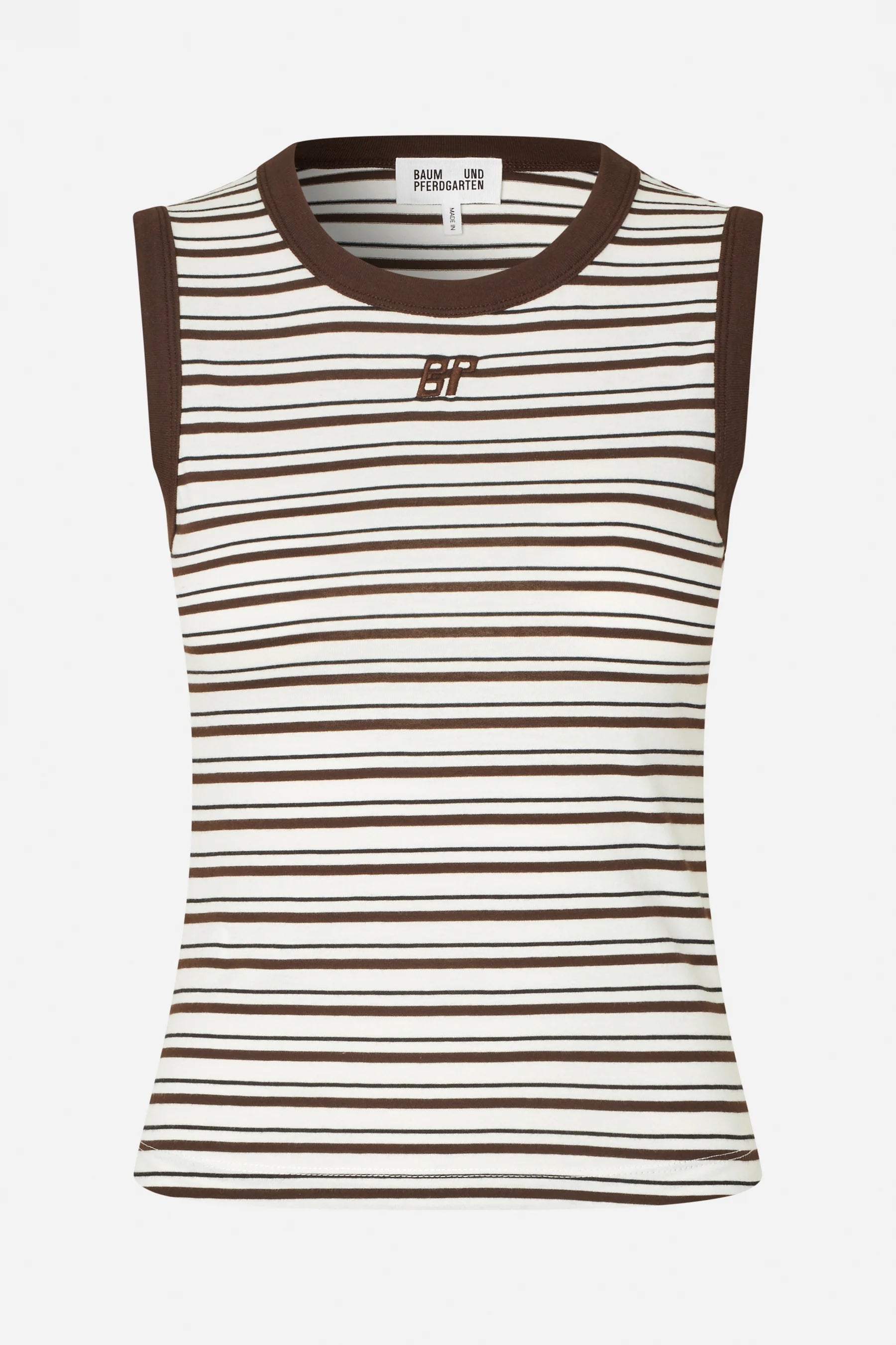 BAUM & PFERDGARTEN Top "Jolen" coffee bean stripe