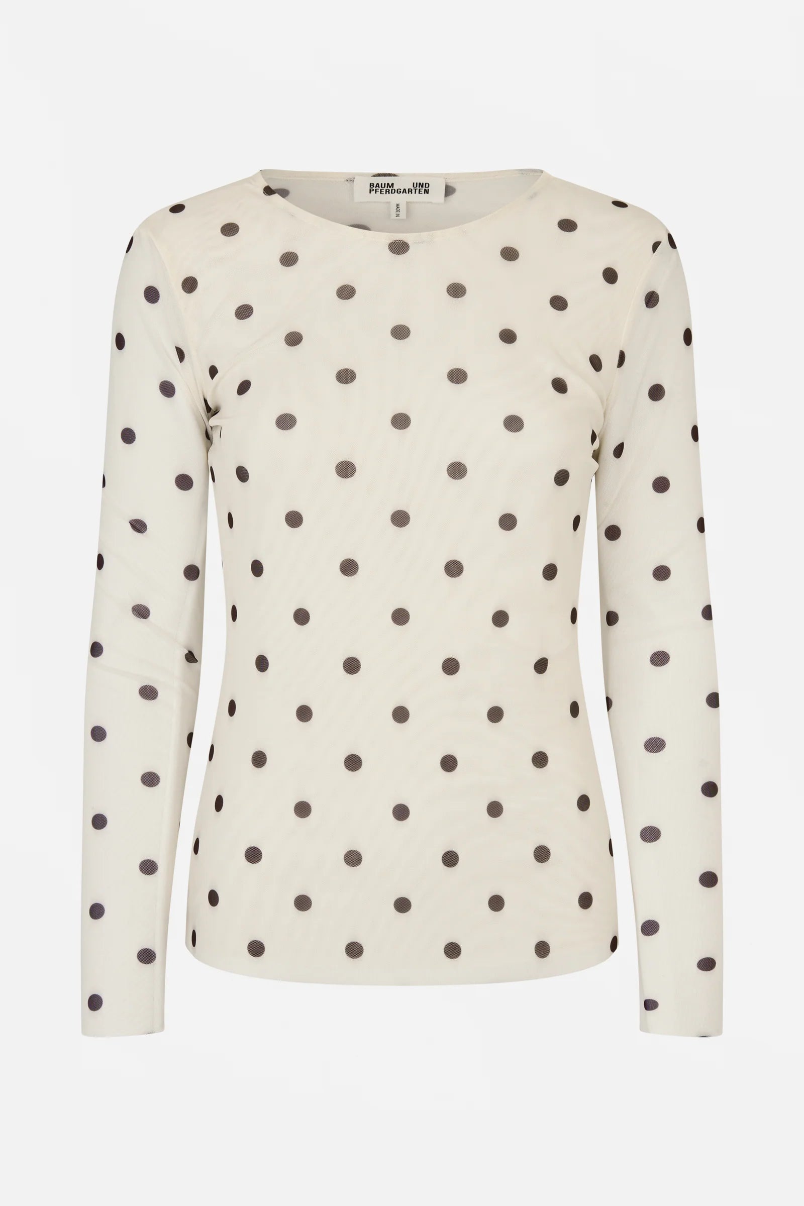 BAUM & PFERDGARTEN Blouse "Jodie" egret creme dot