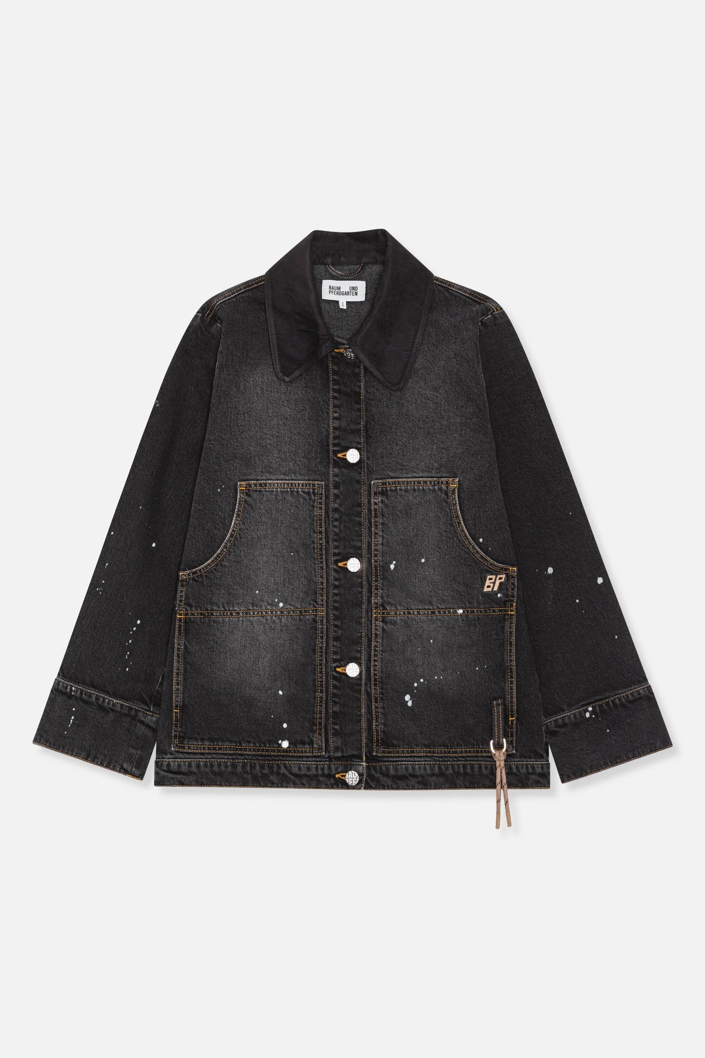 BAUM & PFERDGARTEN Jacket "Benilda" black washed denim