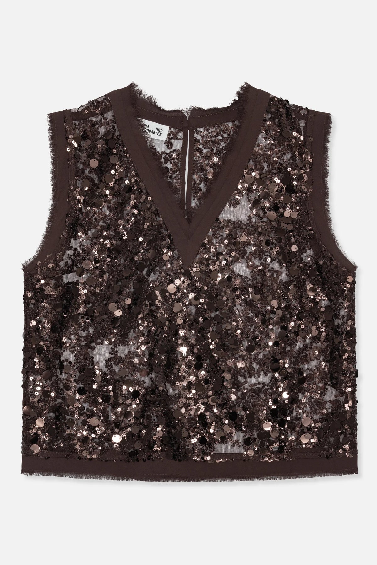 BAUM & PFERDGARTEN Top "Manire" coffee bean brown