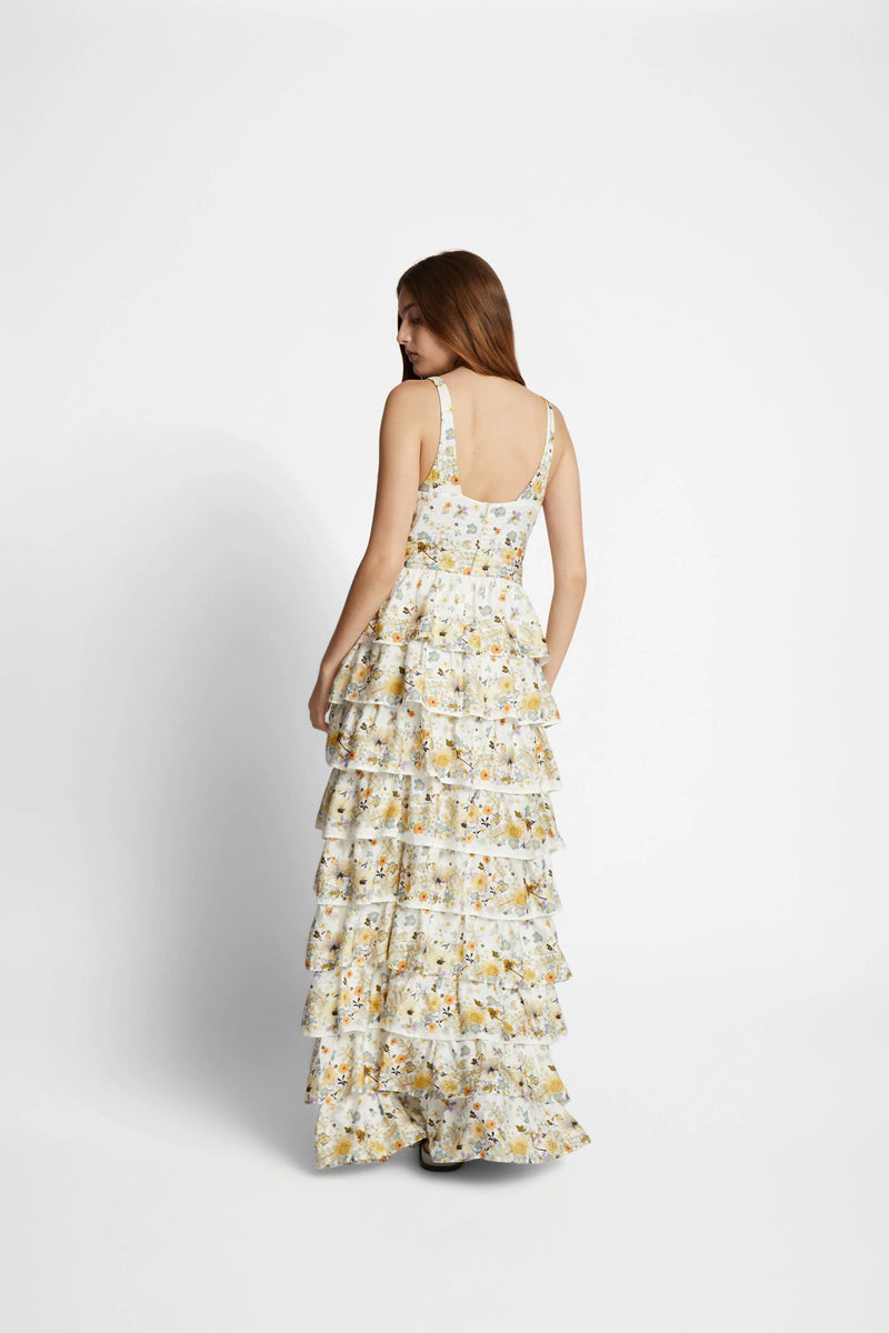 Munthe Dress "Fruma" Creme flowers