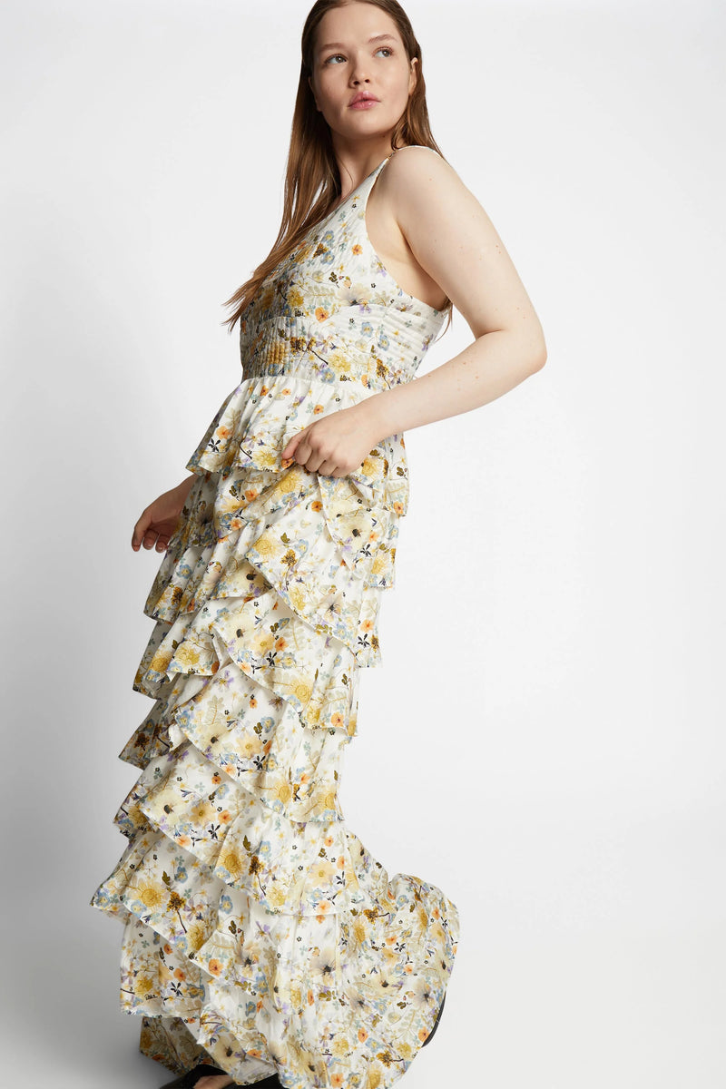 Munthe Dress "Fruma" Creme flowers