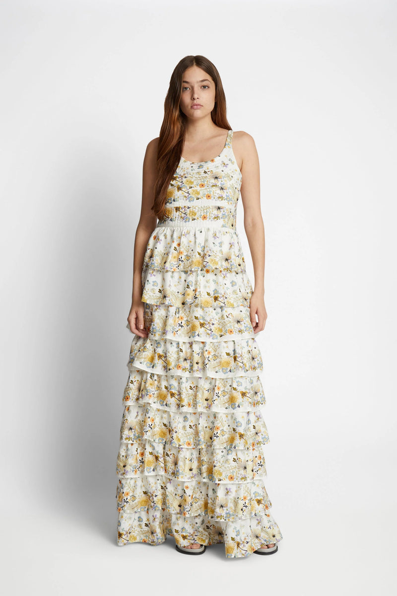 Munthe Dress "Fruma" Creme flowers