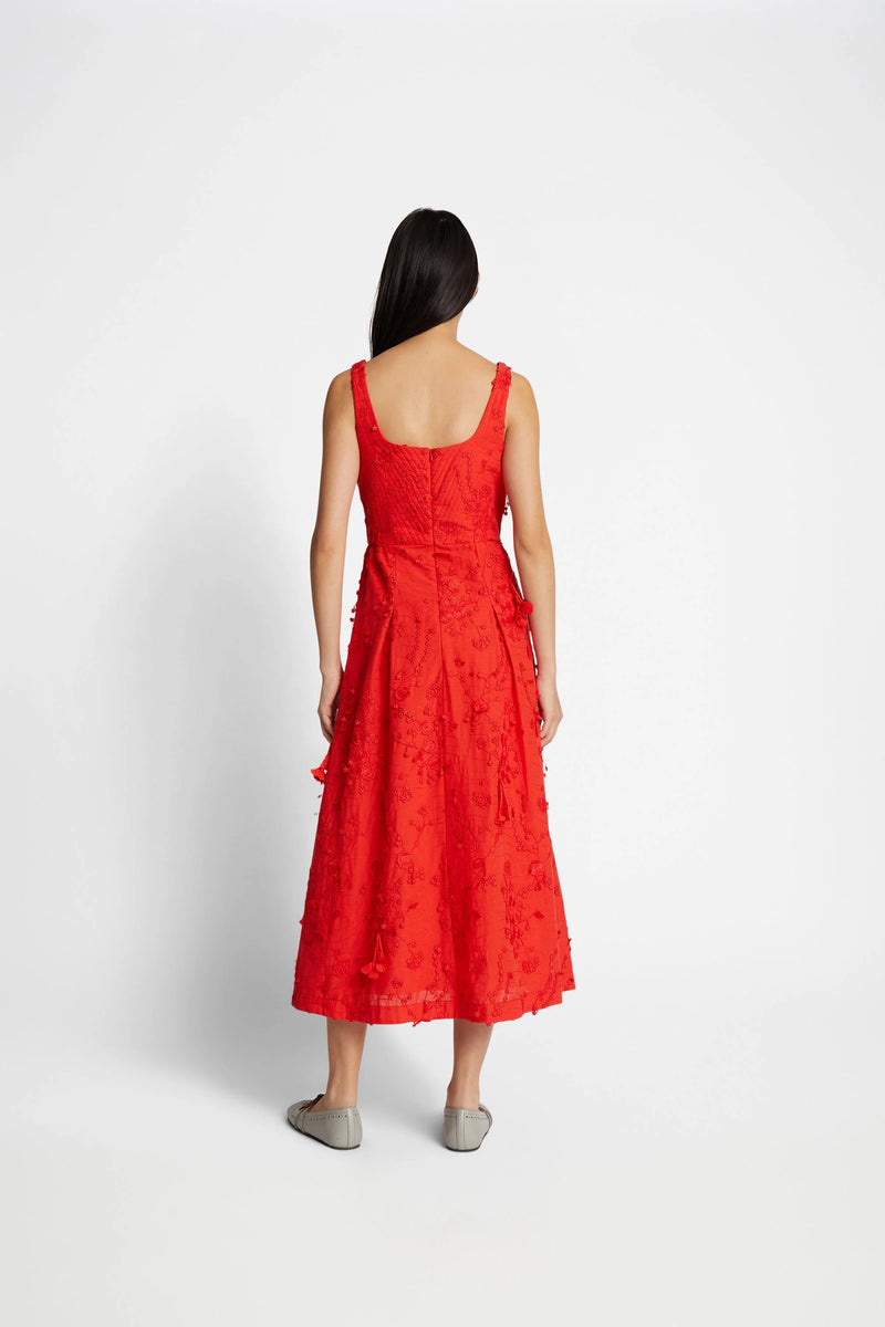 Munthe Dress "Fronia" red