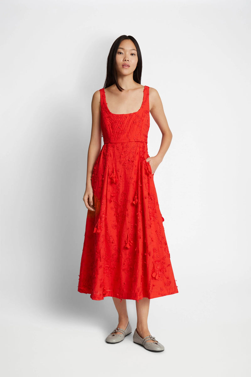 Munthe Dress "Fronia" red