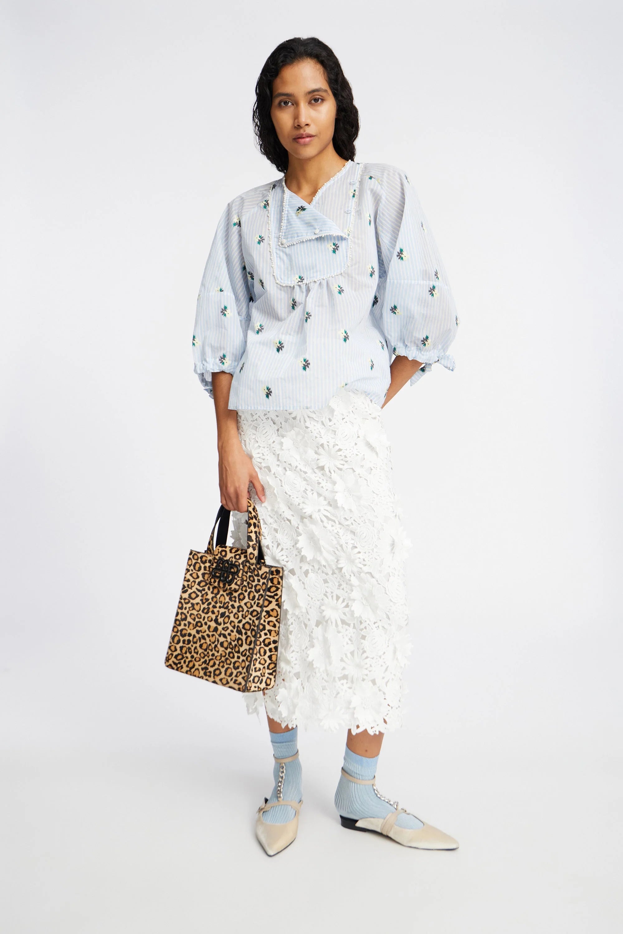 MUNTHE skirt "Pomi" white
