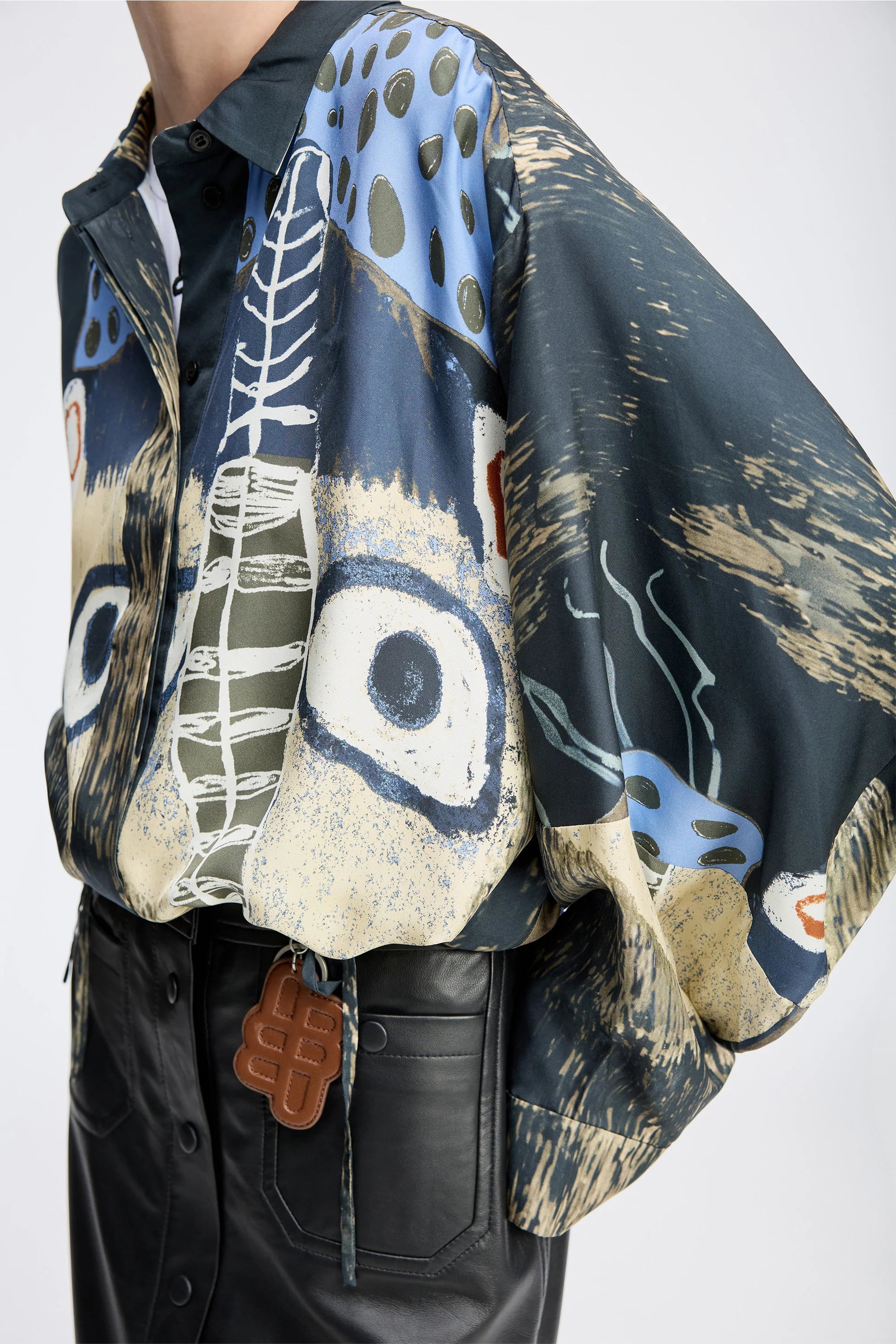 MUNTHE blouse "Loasta" black print