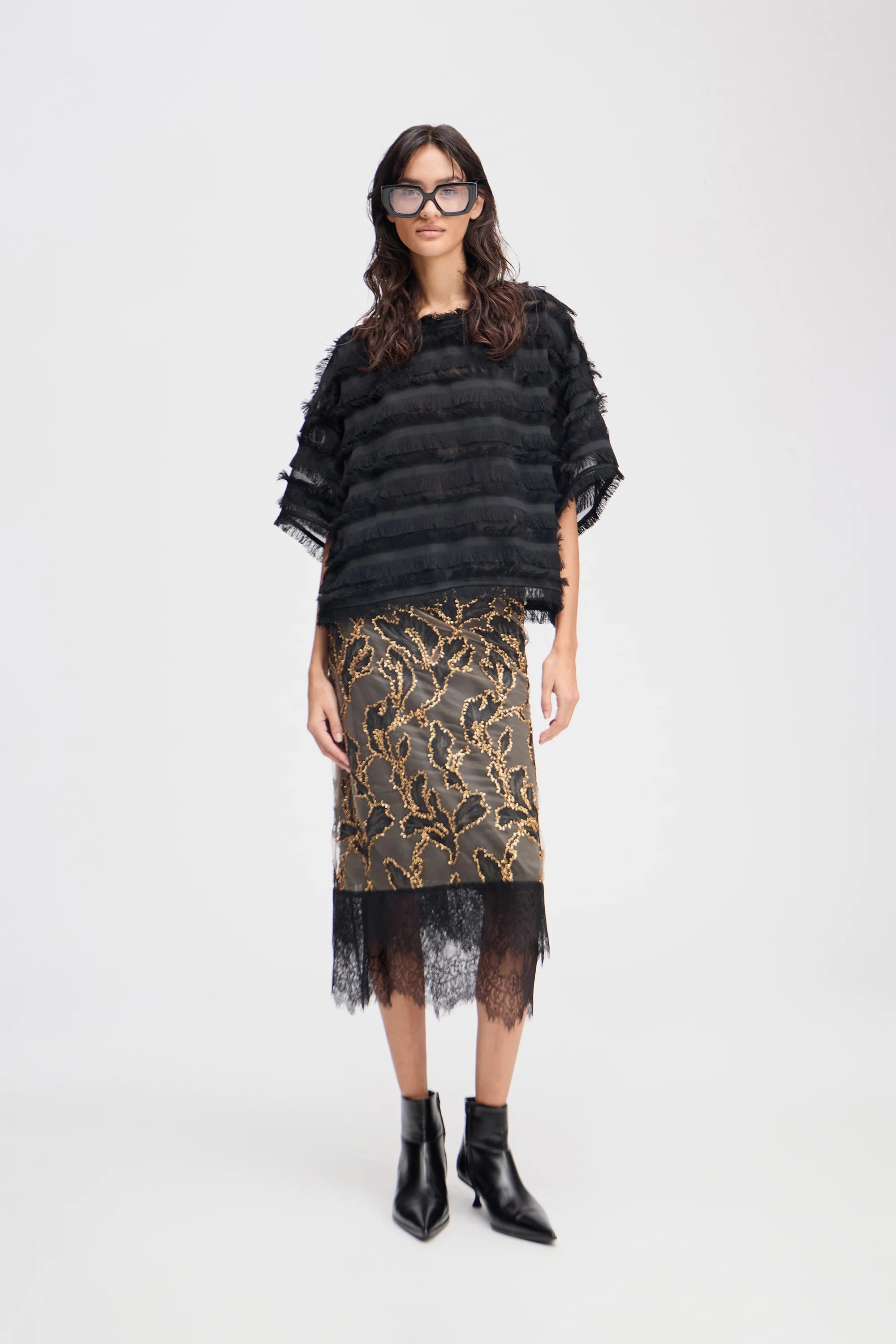 MUNTHE top "Lipona" black