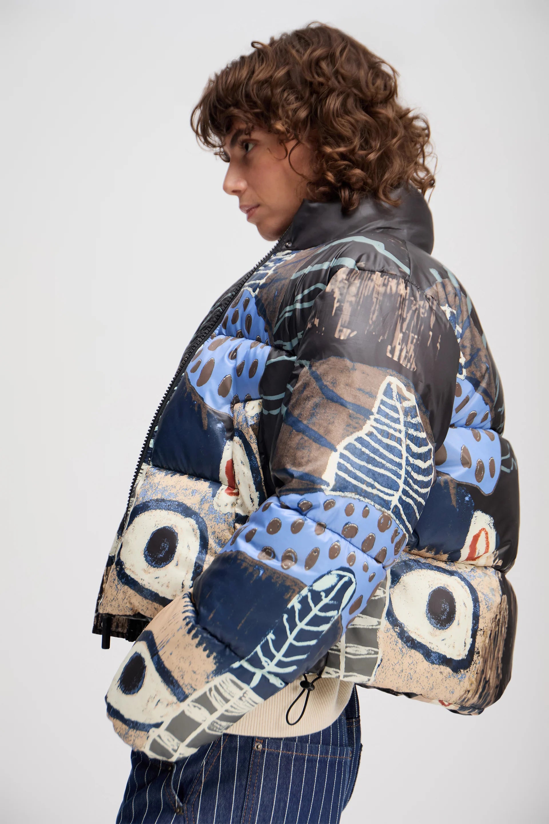 MUNTHE Jacket "Juba" black print