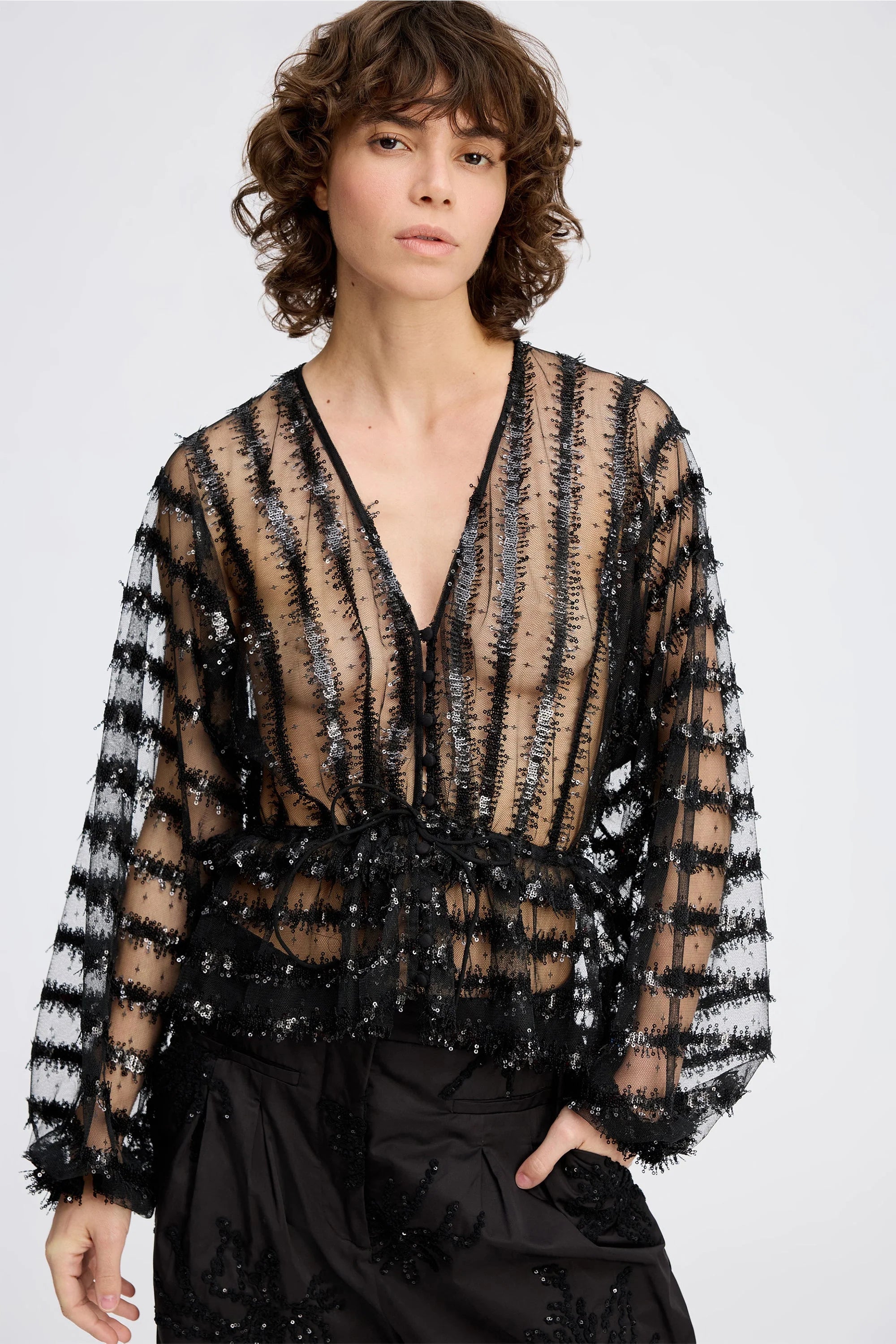 MUNTHE Blouse "Remona" black