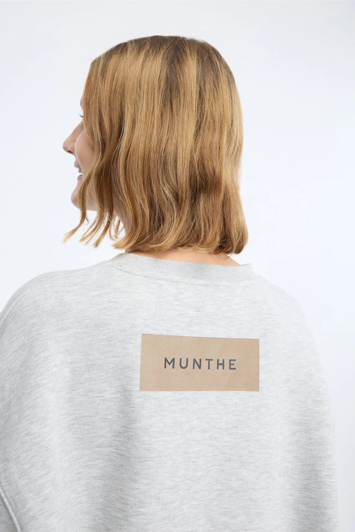 MUNTHE Sweater "Roula" light grey