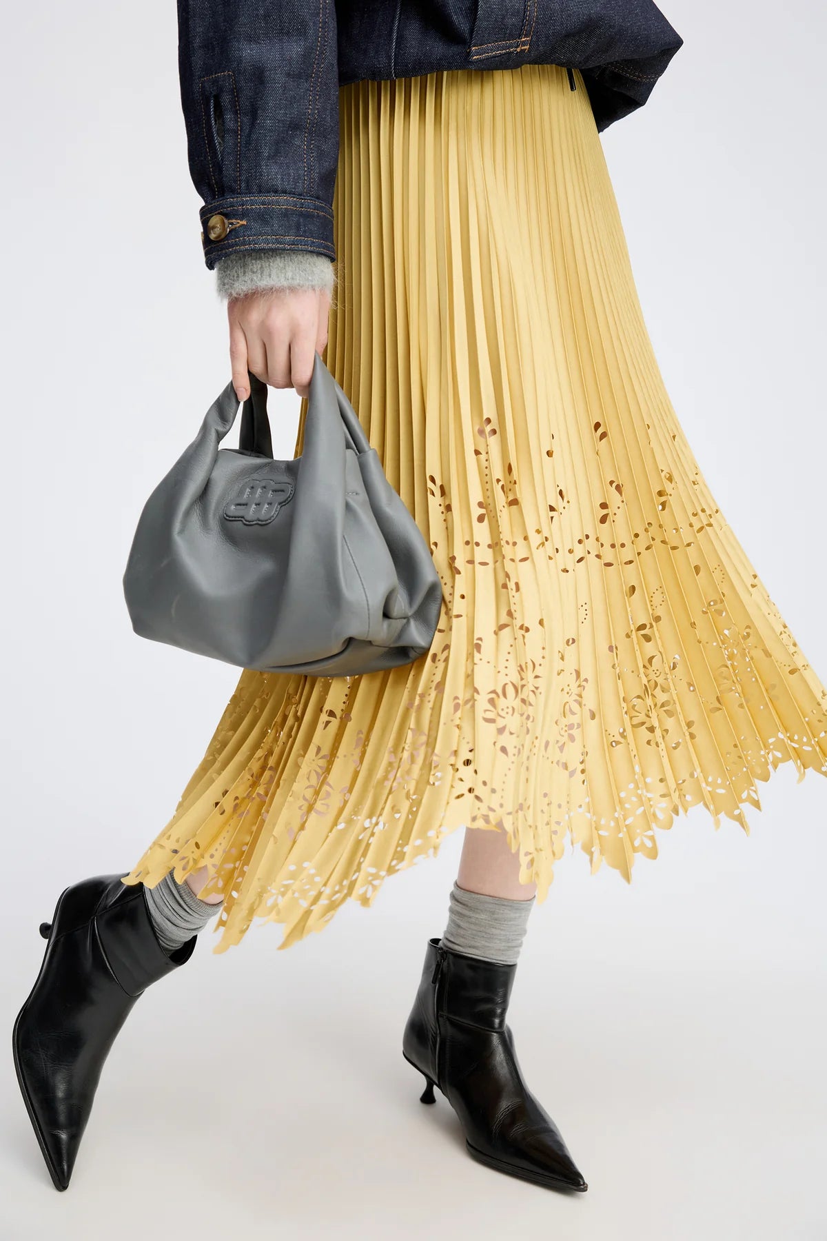 MUNTHE Skirt "Rustali" lemon