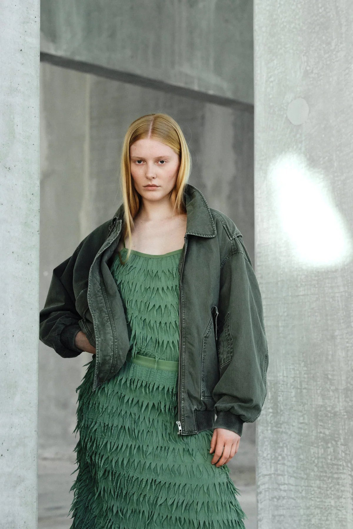 RABENS SALONER Jacket "Ezmira" washed sage