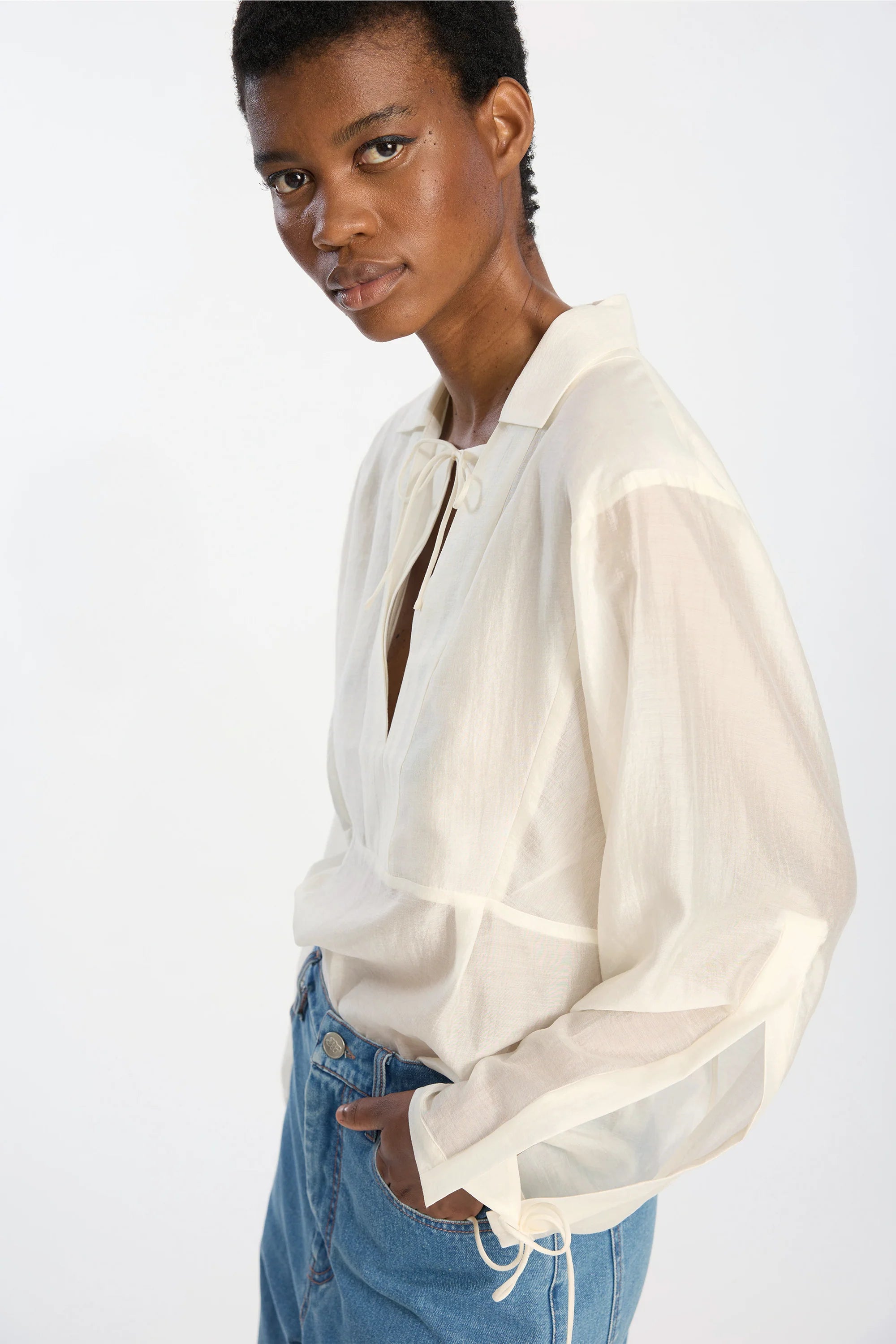 MUNTHE Blouse "Babette" ivory