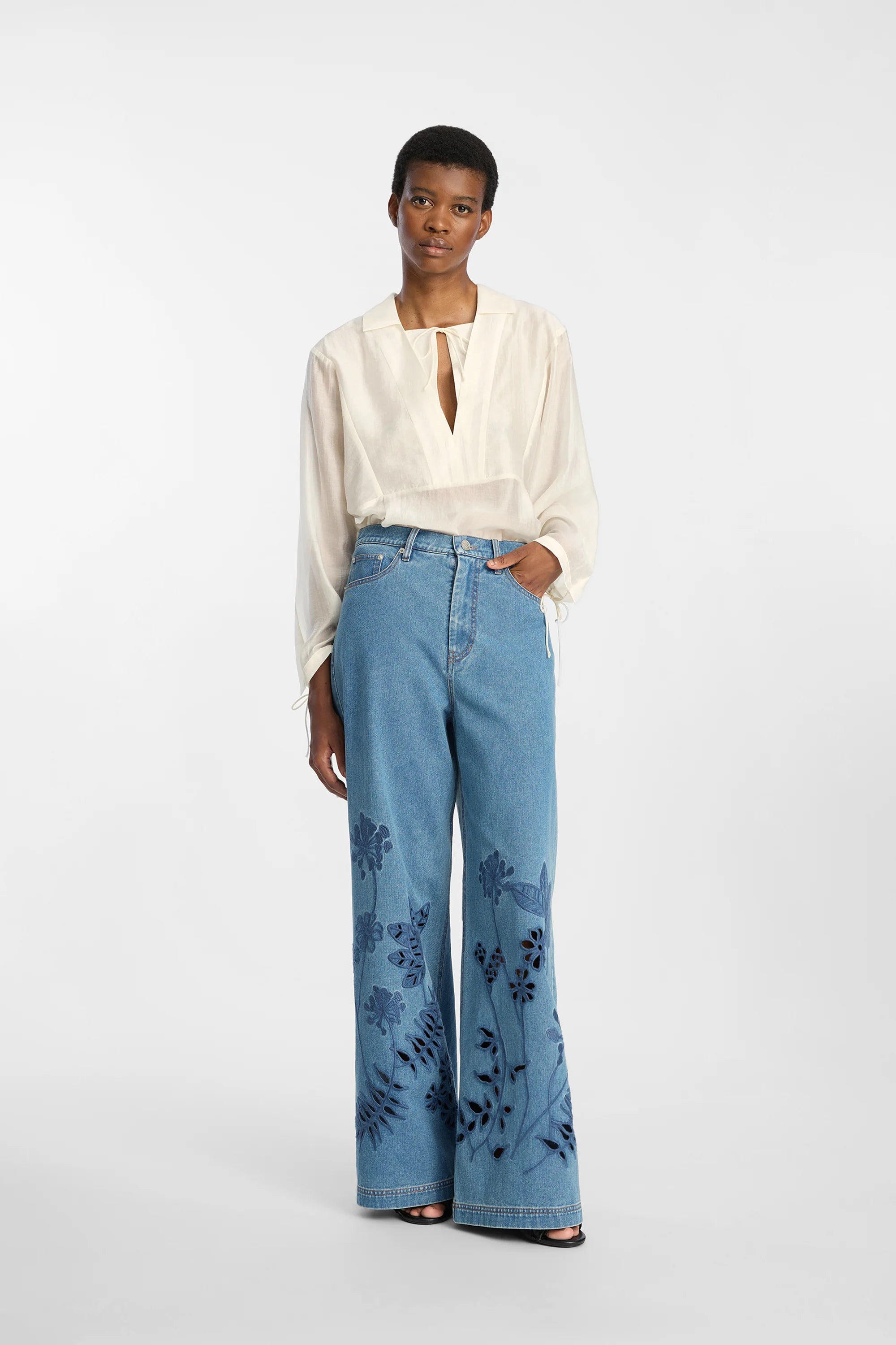 MUNTHE Blouse "Babette" ivory