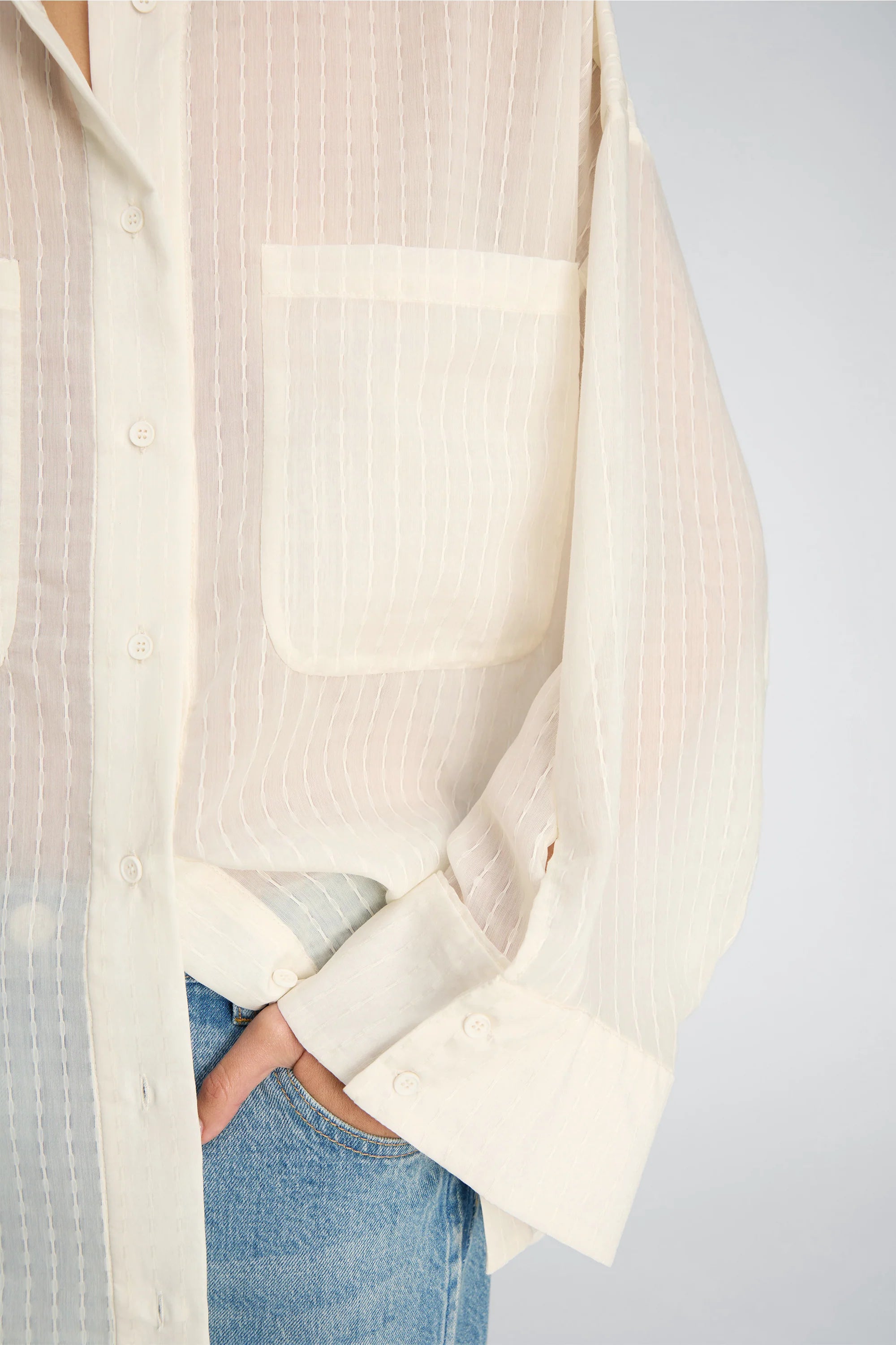 MUNTHE Shirt "Fortunato" creme