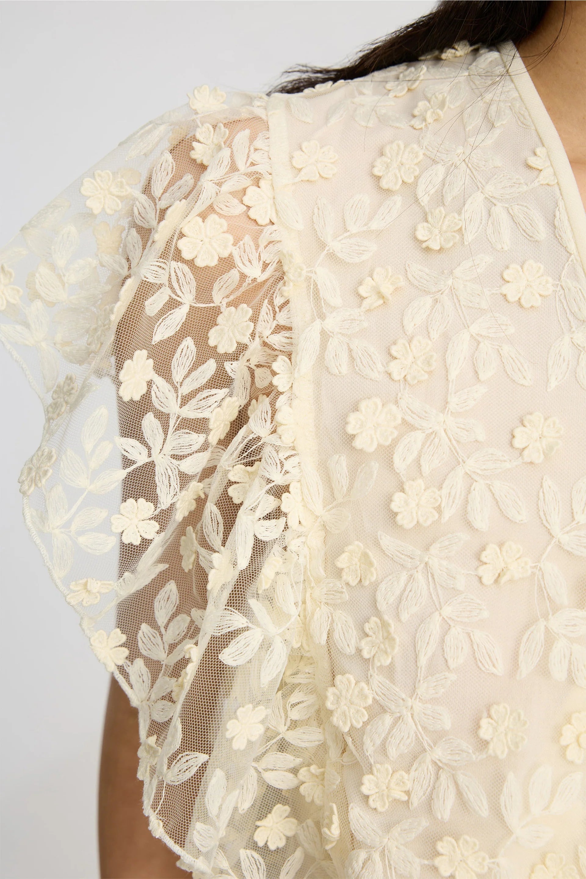 MUNTHE Top "Blaine" ivory