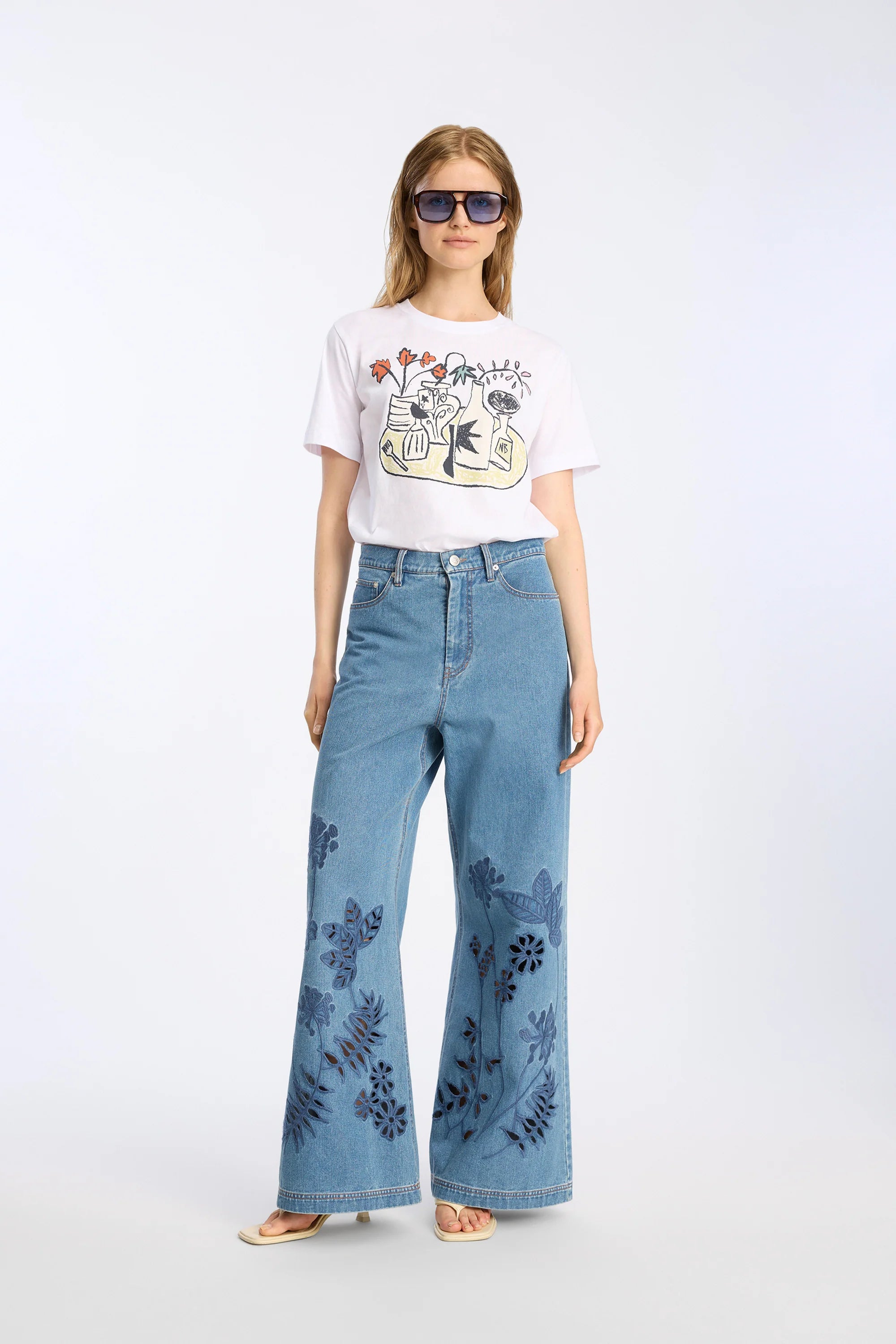 MUNTHE T-Shirt "Ballon" white