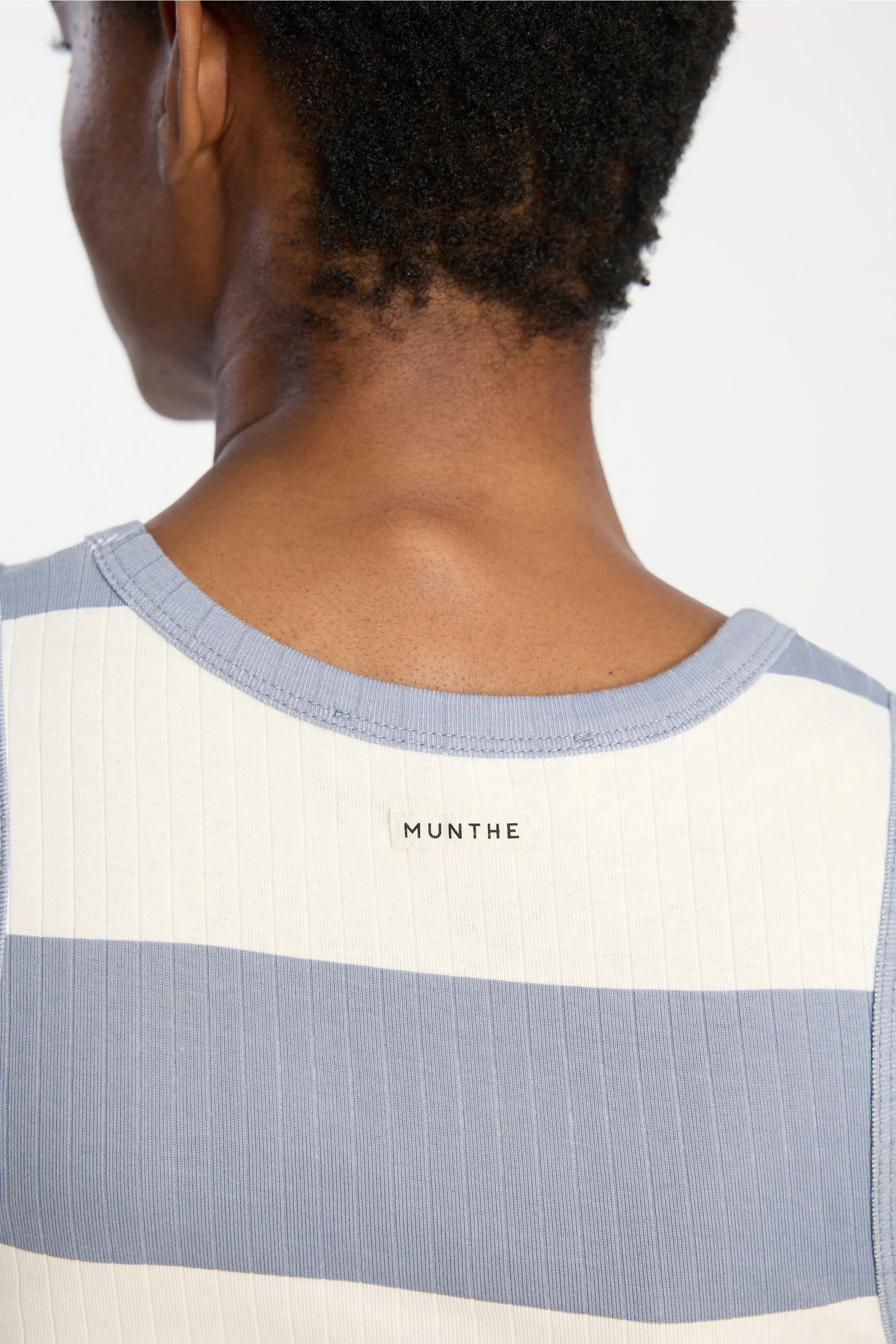 MUNTHE Tanktop "Tezza" stripe blue