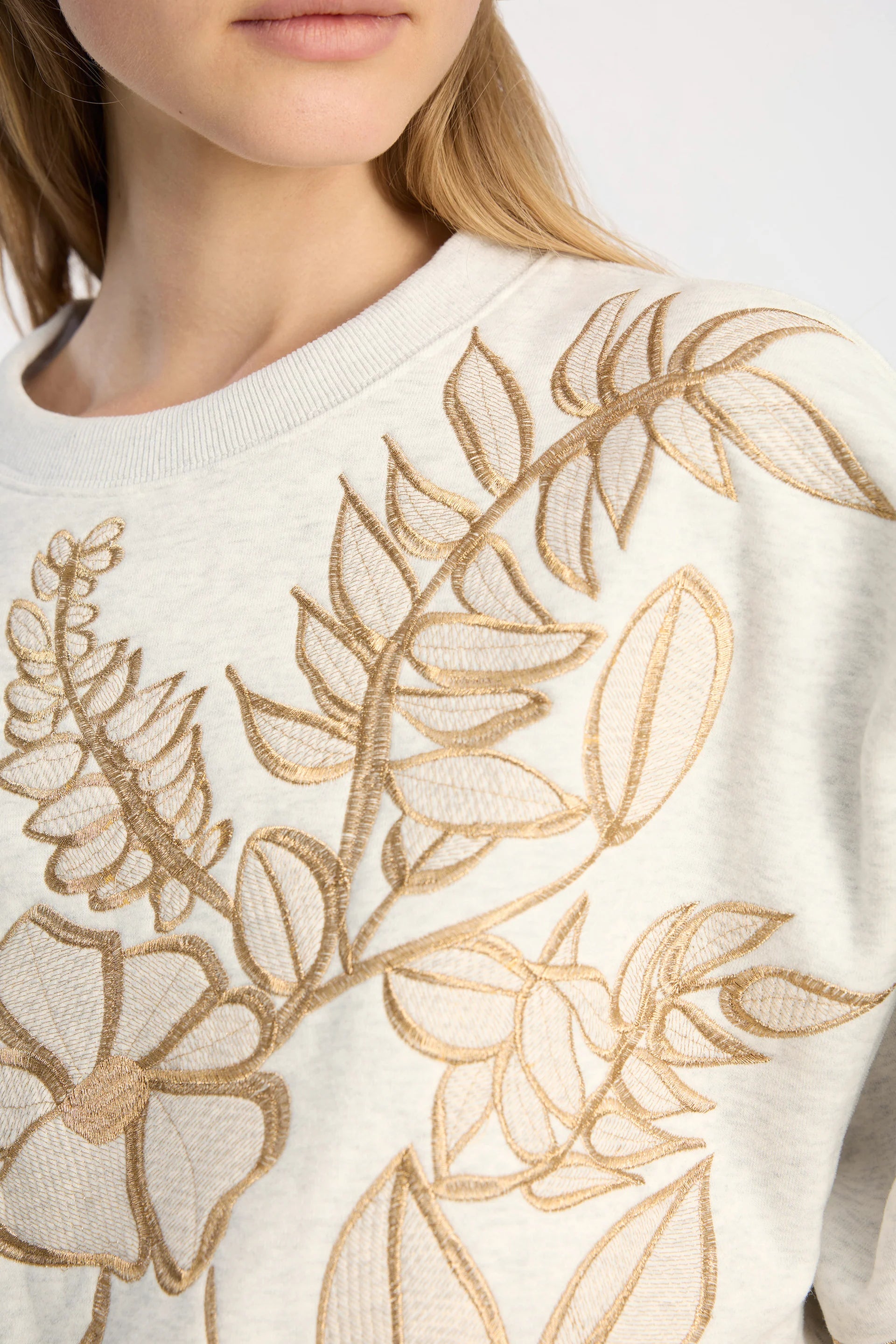 MUNTHE Sweater "Braeden" light grey