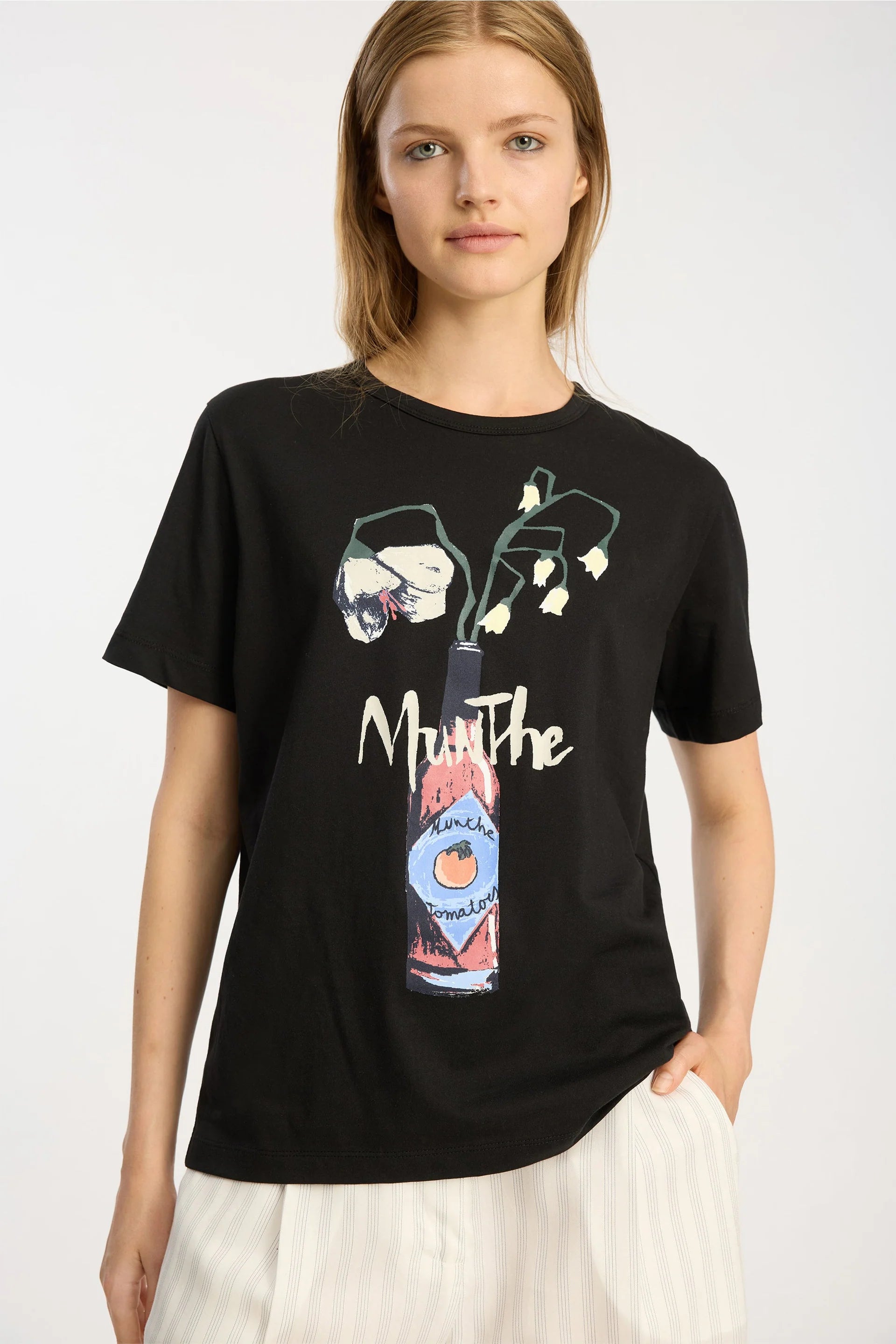 MUNTHE T-Shirt "Bilcis" black