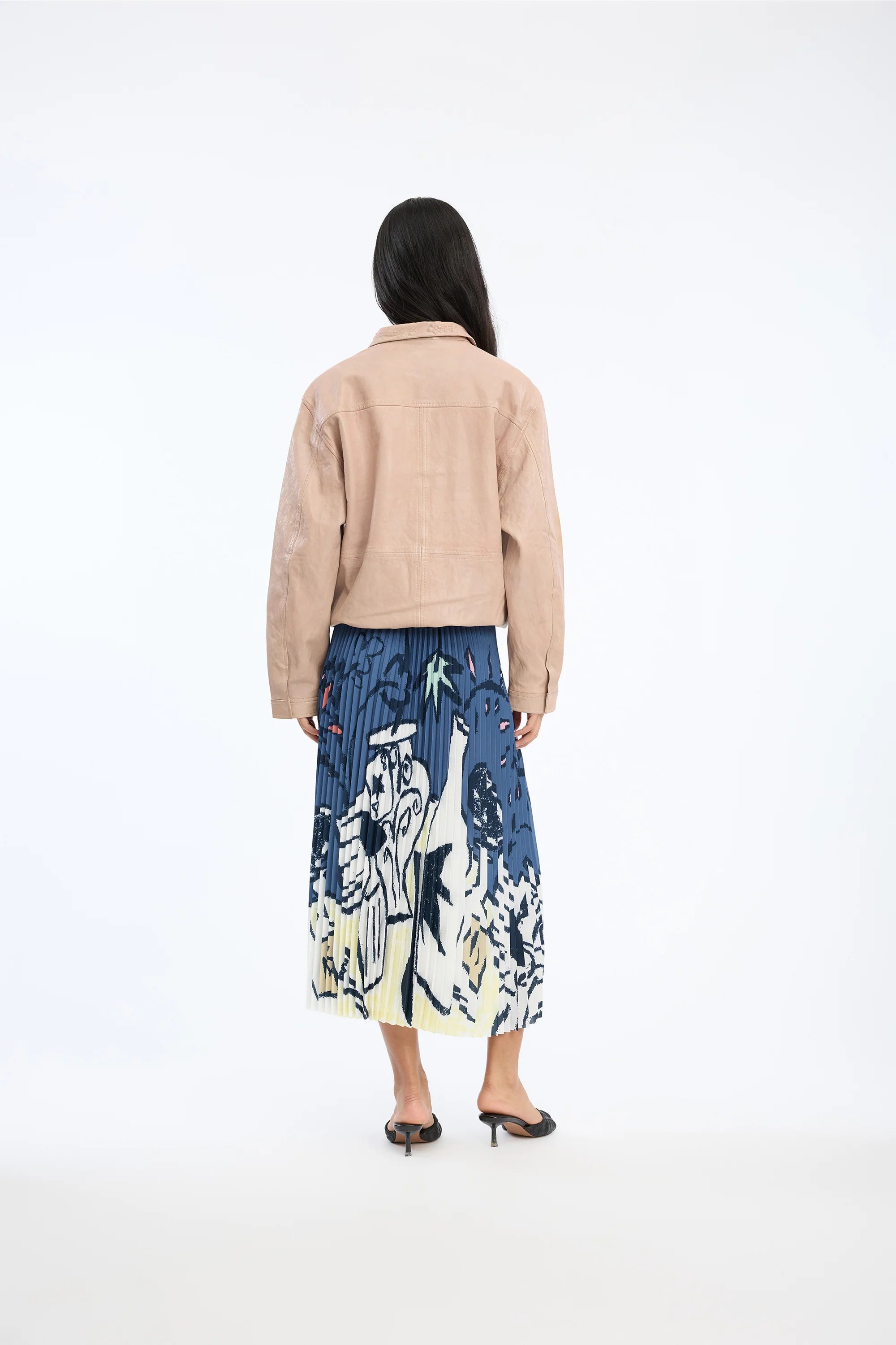 MUNTHE Skirt "Charming" blue print