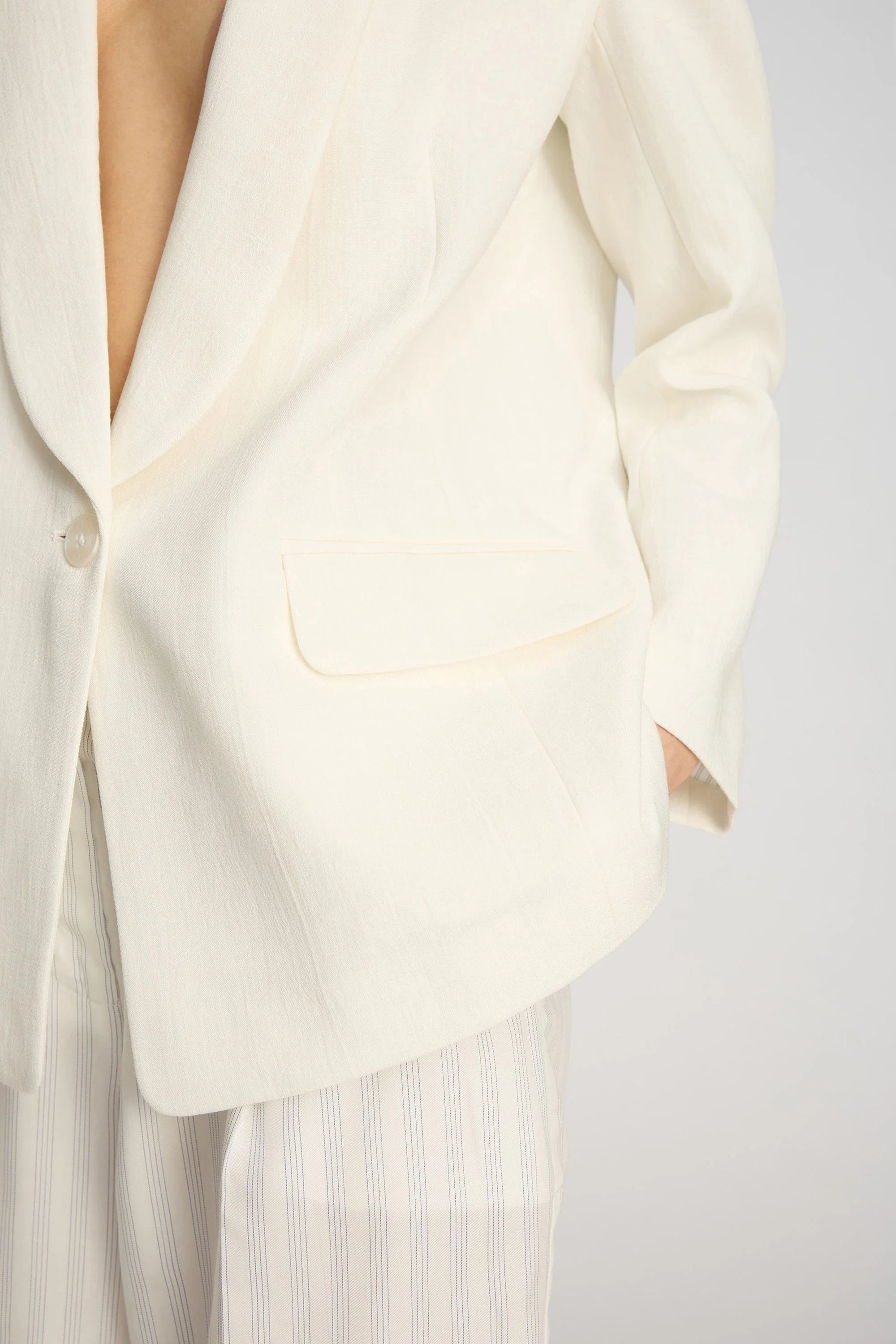 MUNTHE Blazer "Kliomi" ivory