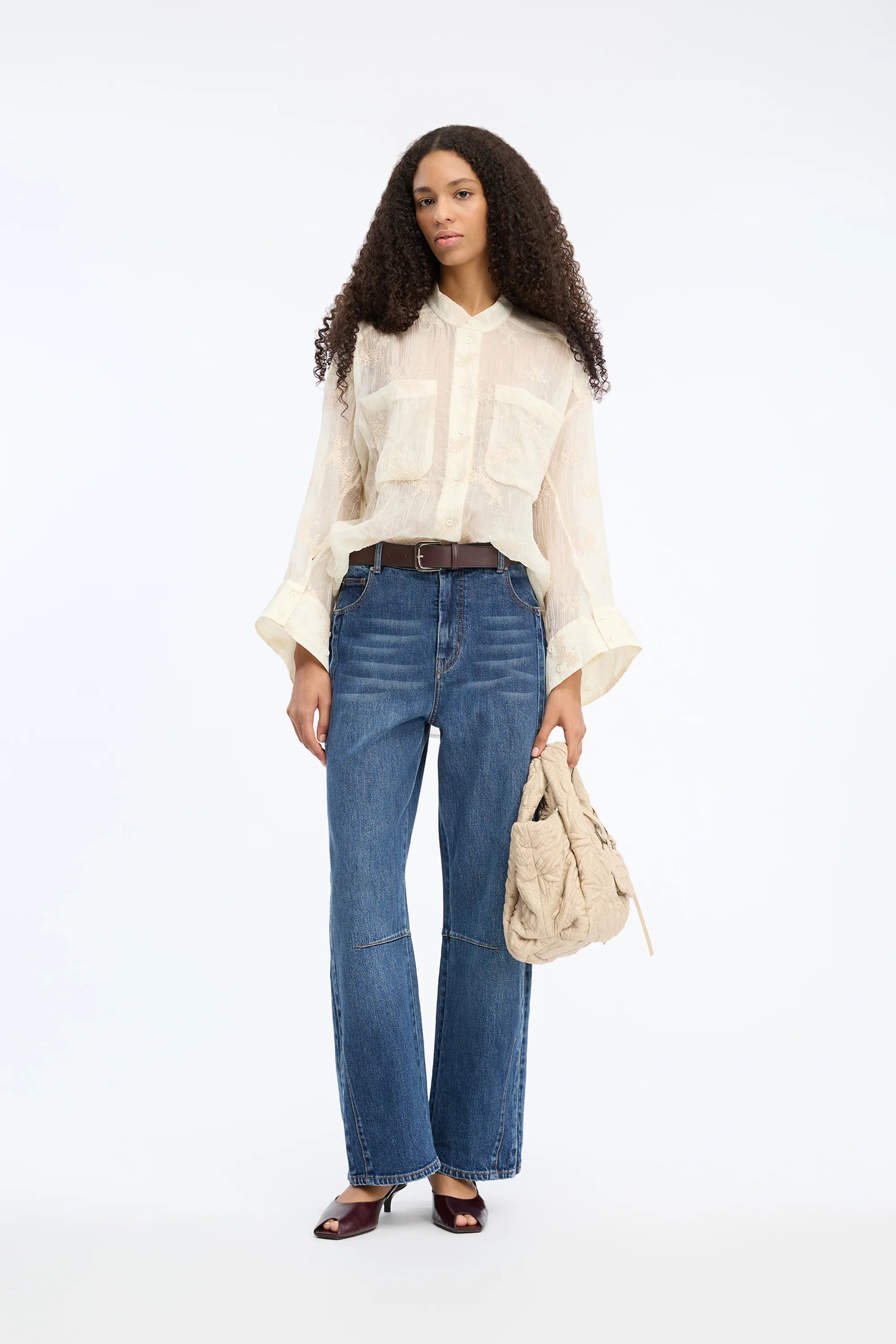 MUNTHE Shirt "Fortunato" creme