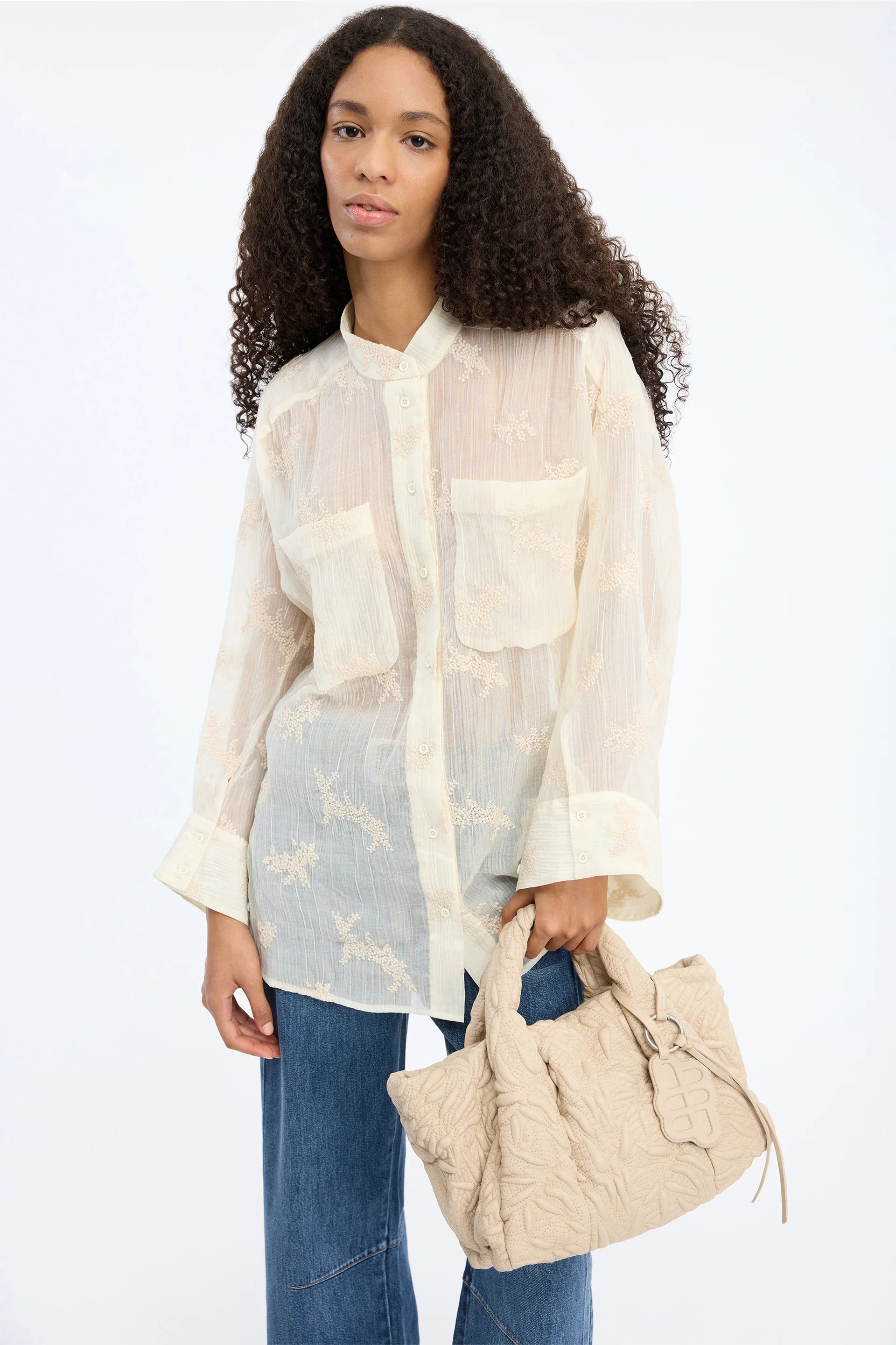 MUNTHE Shirt "Fortunato" creme