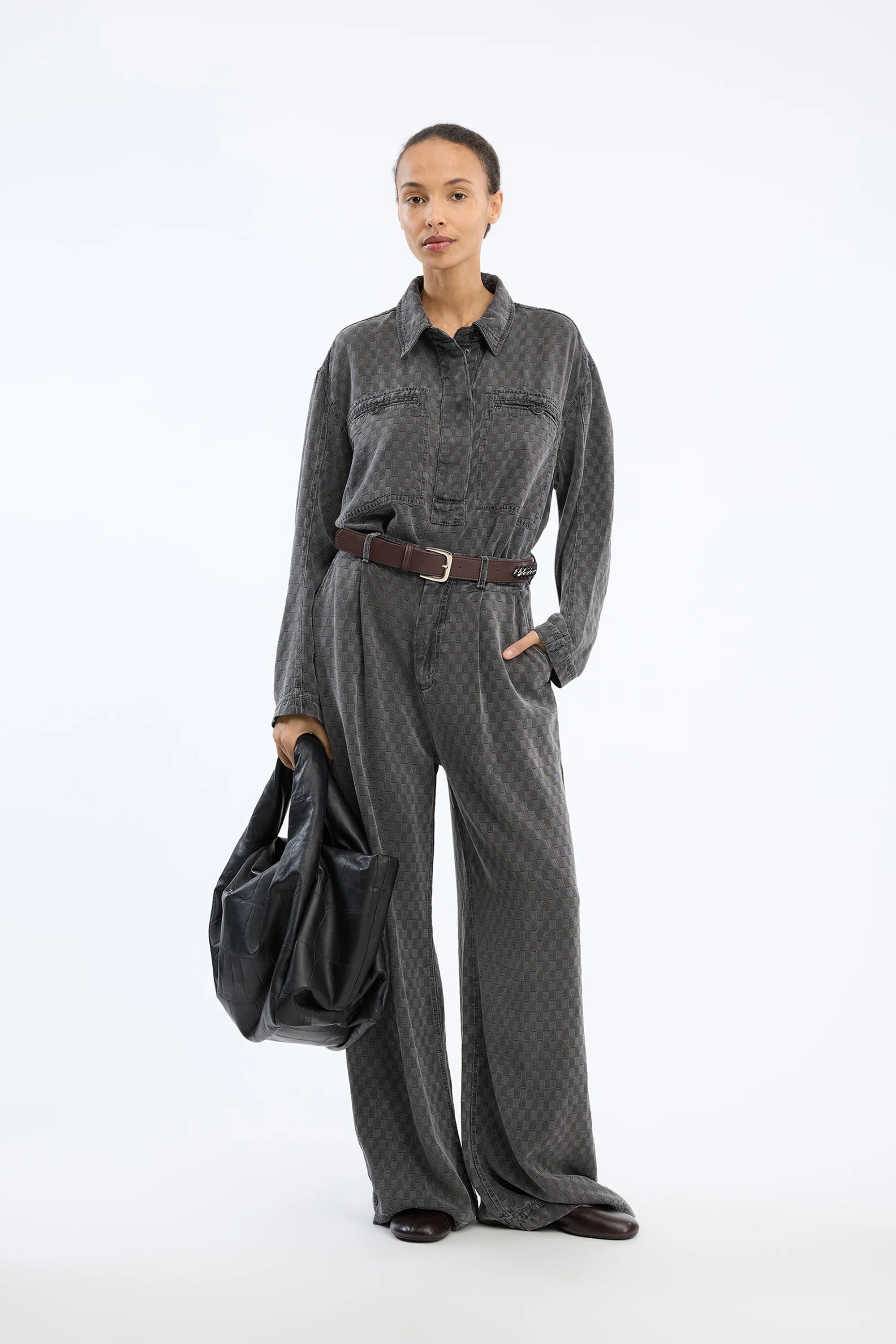 MUNTHE Shirt "Ruxa" charcoal