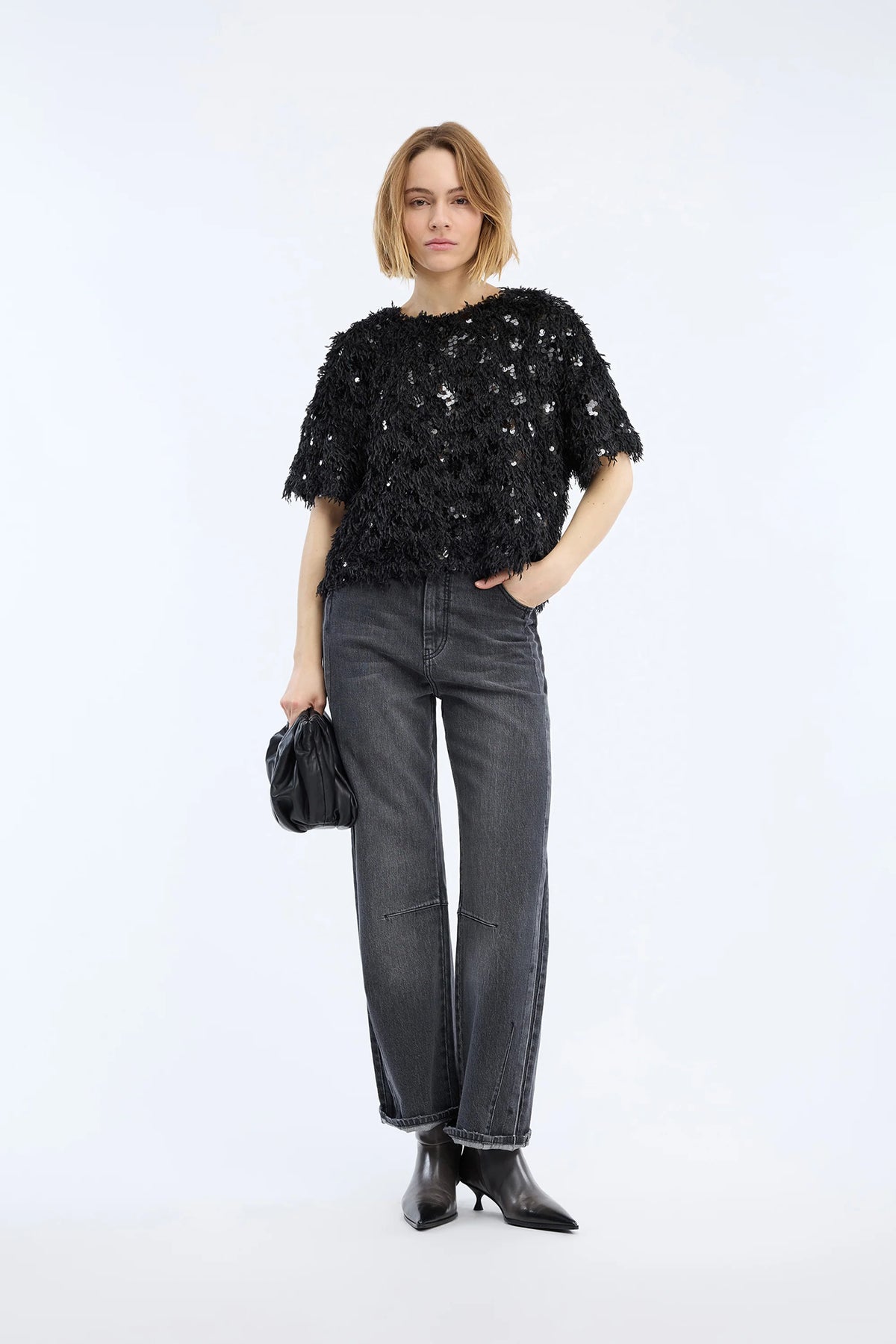 MUNTHE Top "Valence" black