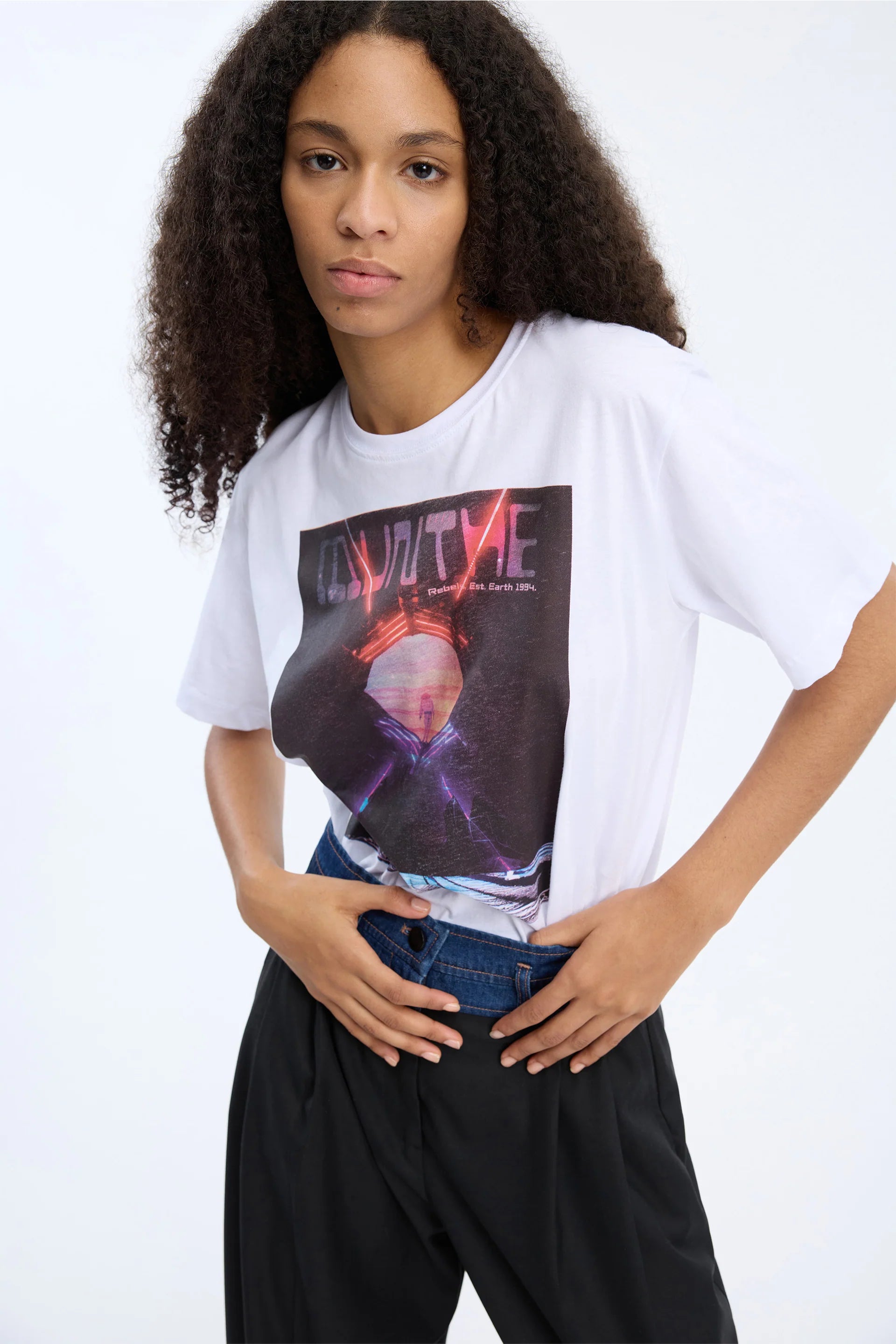MUNTHE T-Shirt "Vicosa" white