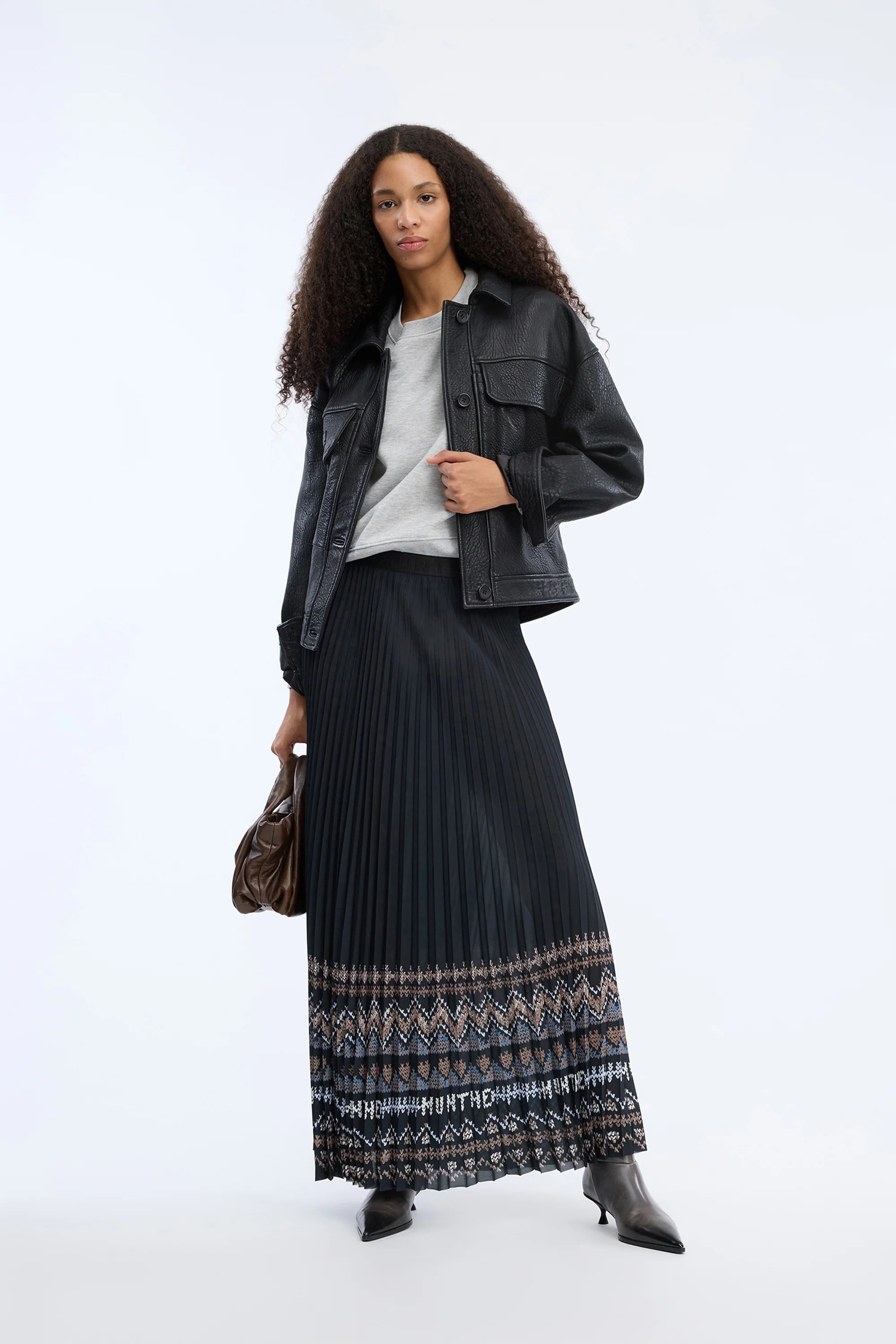 MUNTHE Skirt "Taulla" print black