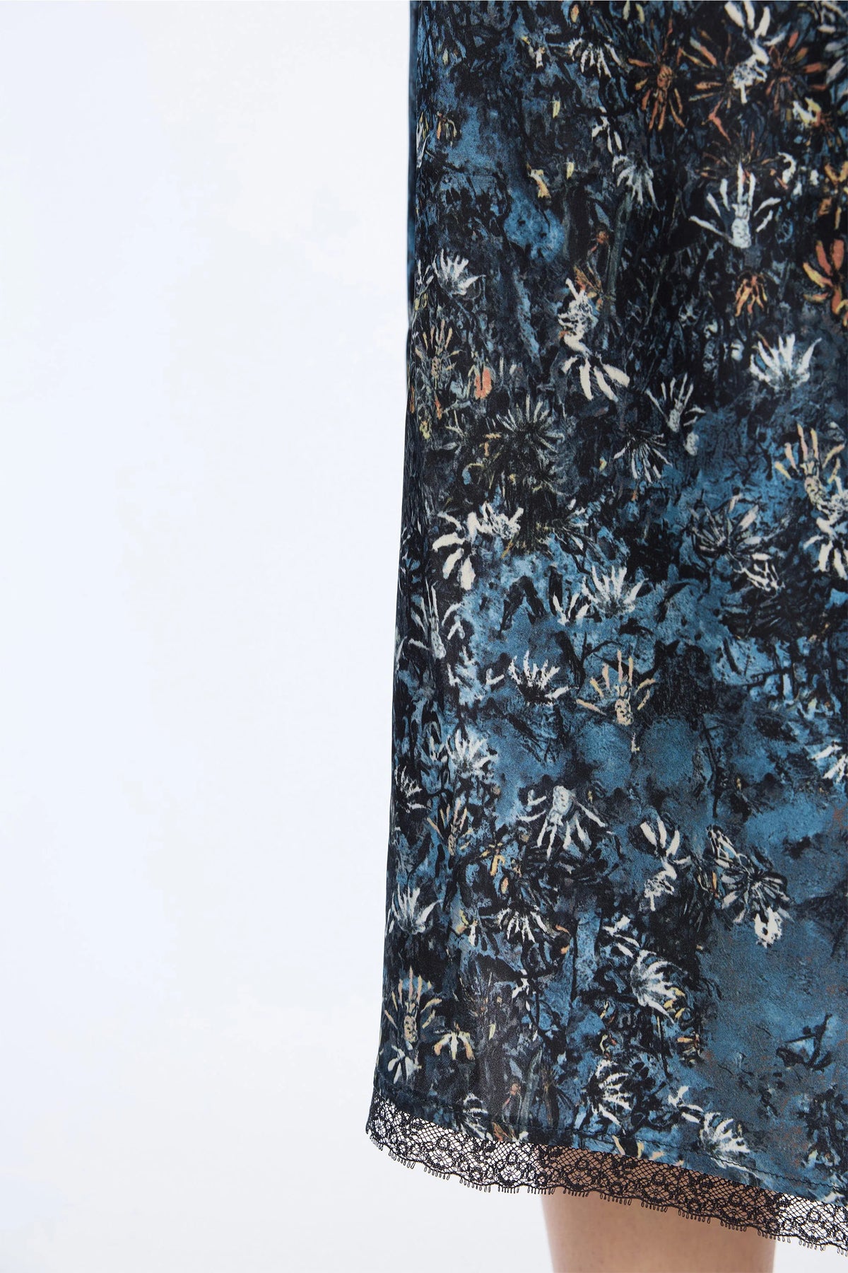 MUNTHE Skirt "Vaia" print blue