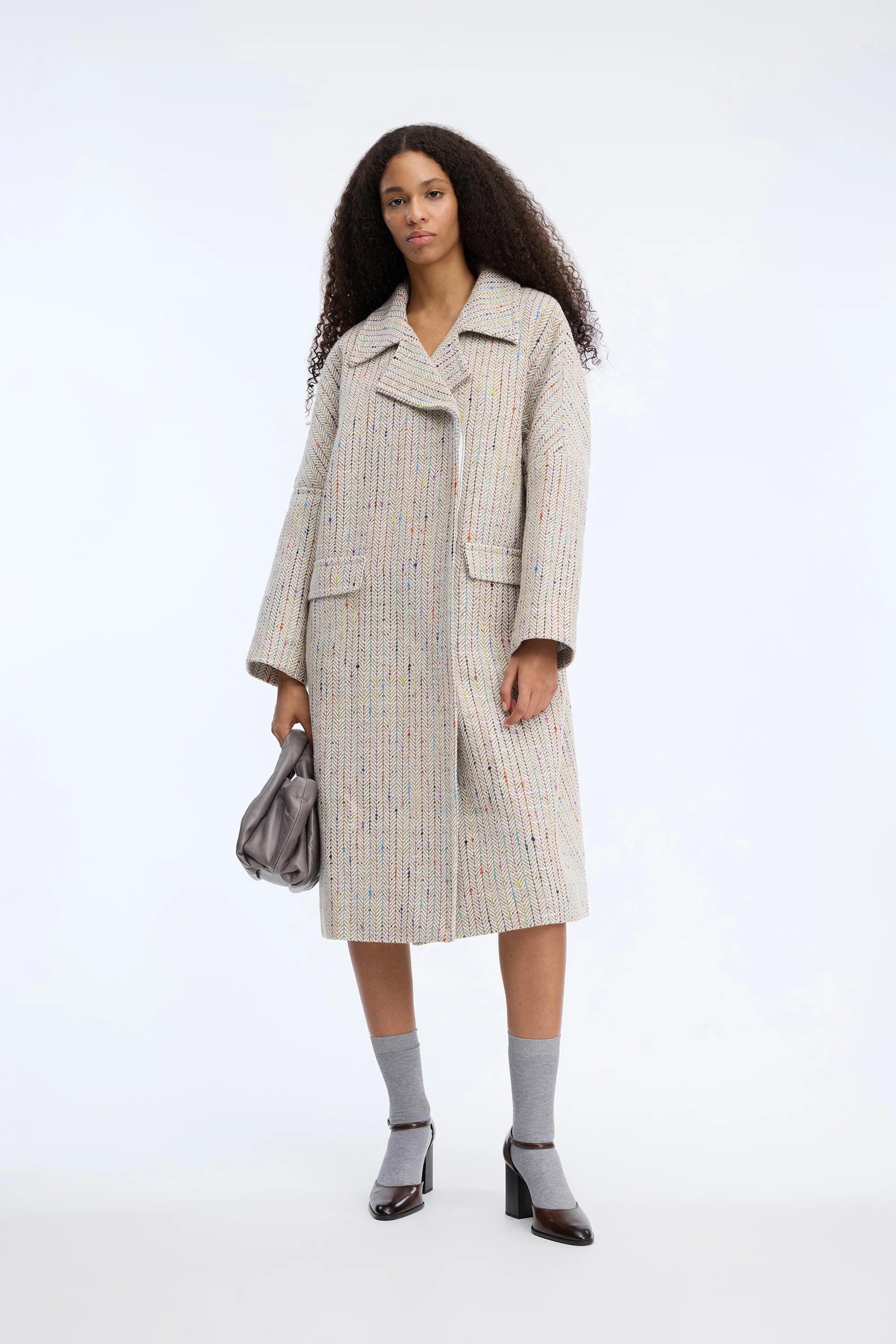 MUNTHE Coat "Vindaloo" mix