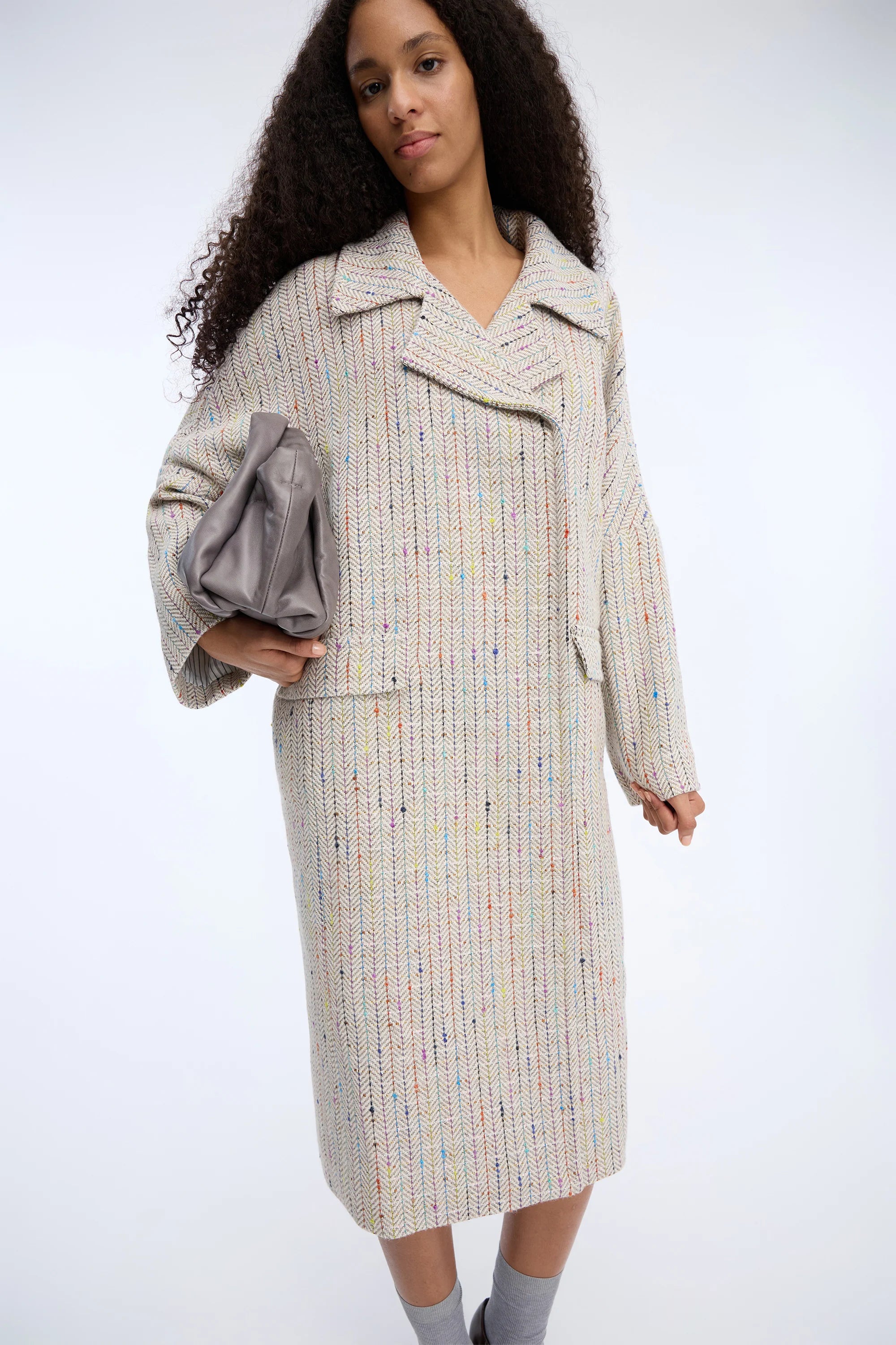 MUNTHE Coat "Vindaloo" mix
