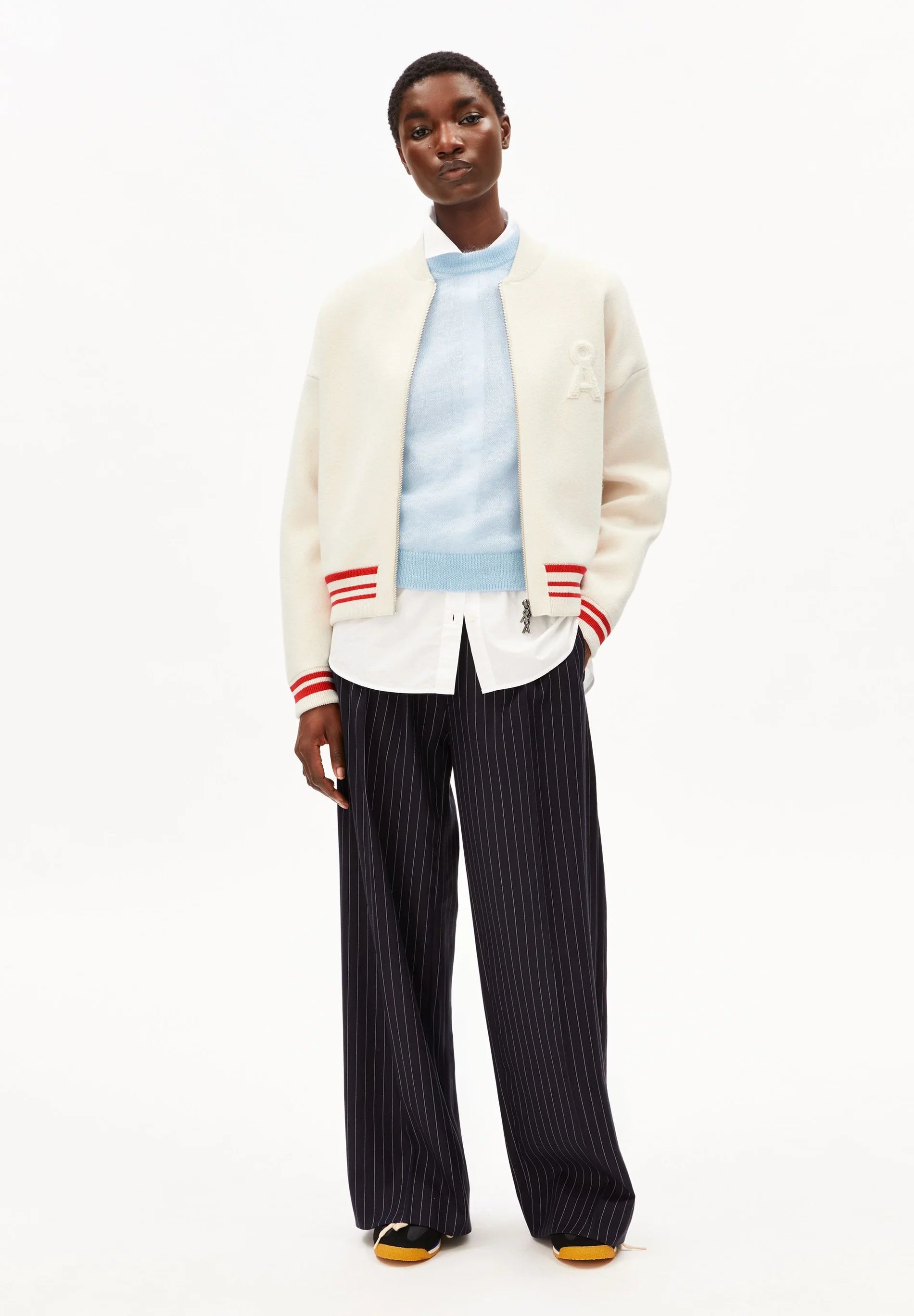 ARMEDANGELS Bomber Jacket "Iconic A" oatmilk