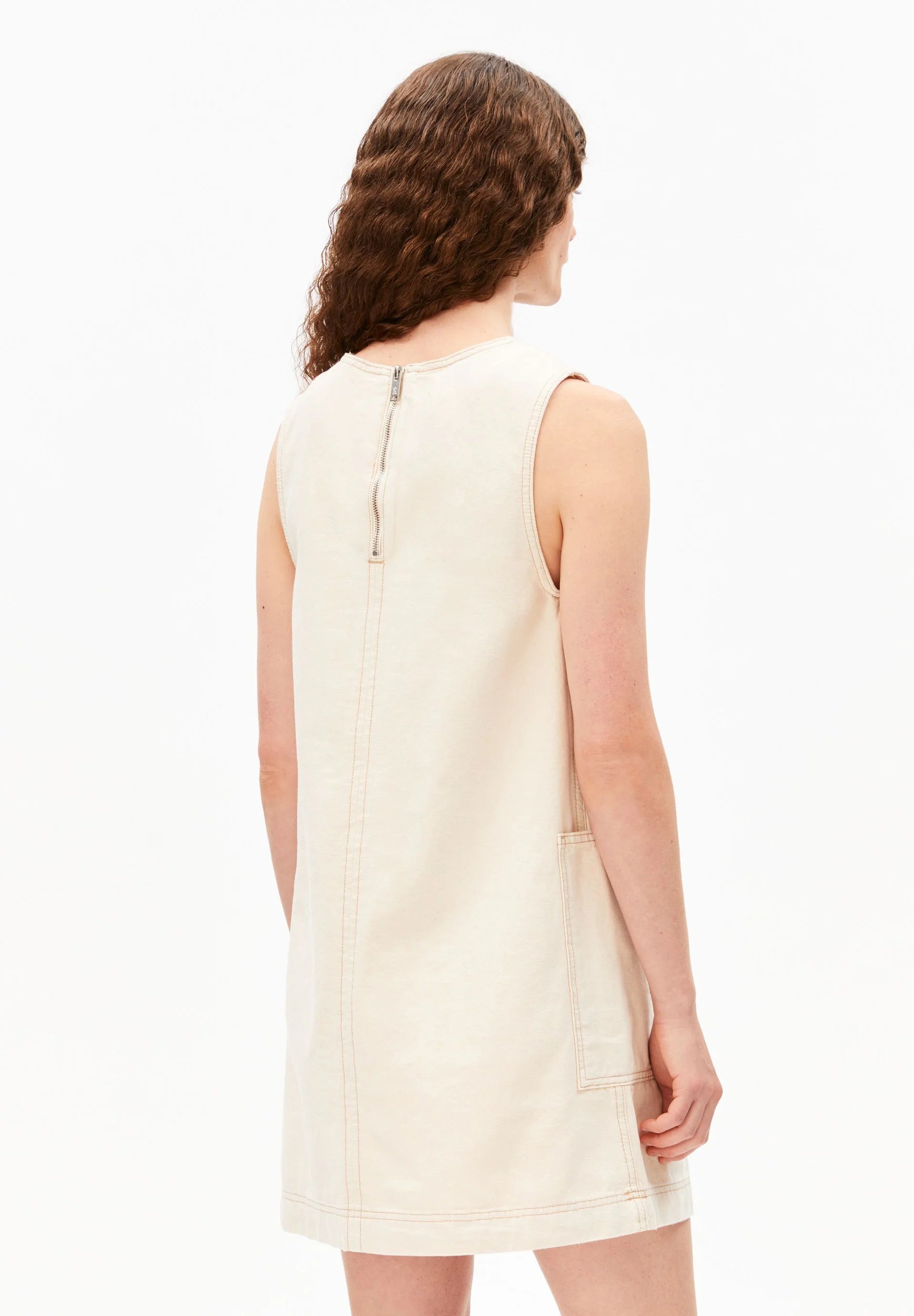 ARMEDANGELS Dress "Workwear Canvas" undyed